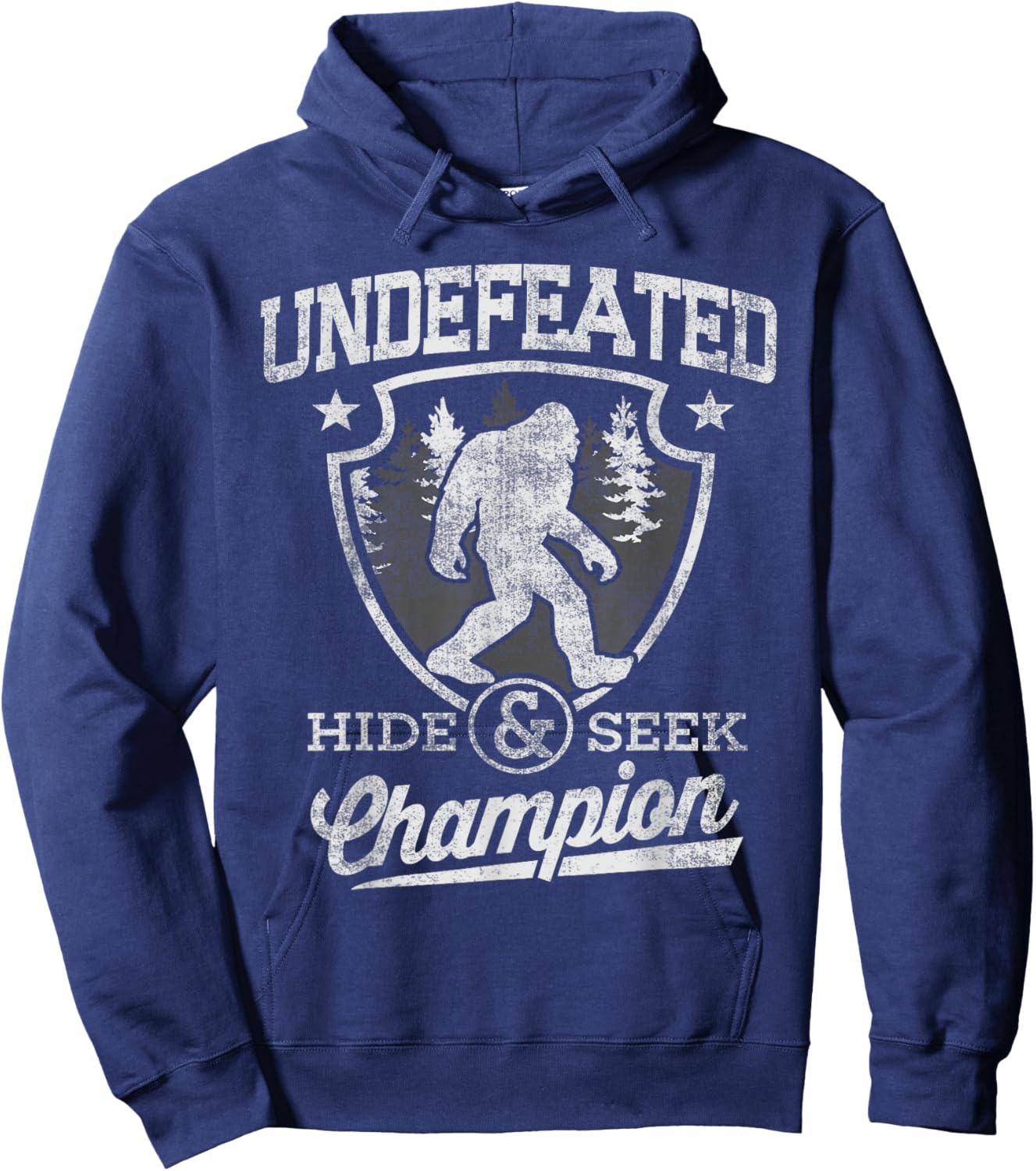 Bigfoot hide and seek champion Shirt for Sasquatch Men Kids Hoodie - Hoodie | Navy
