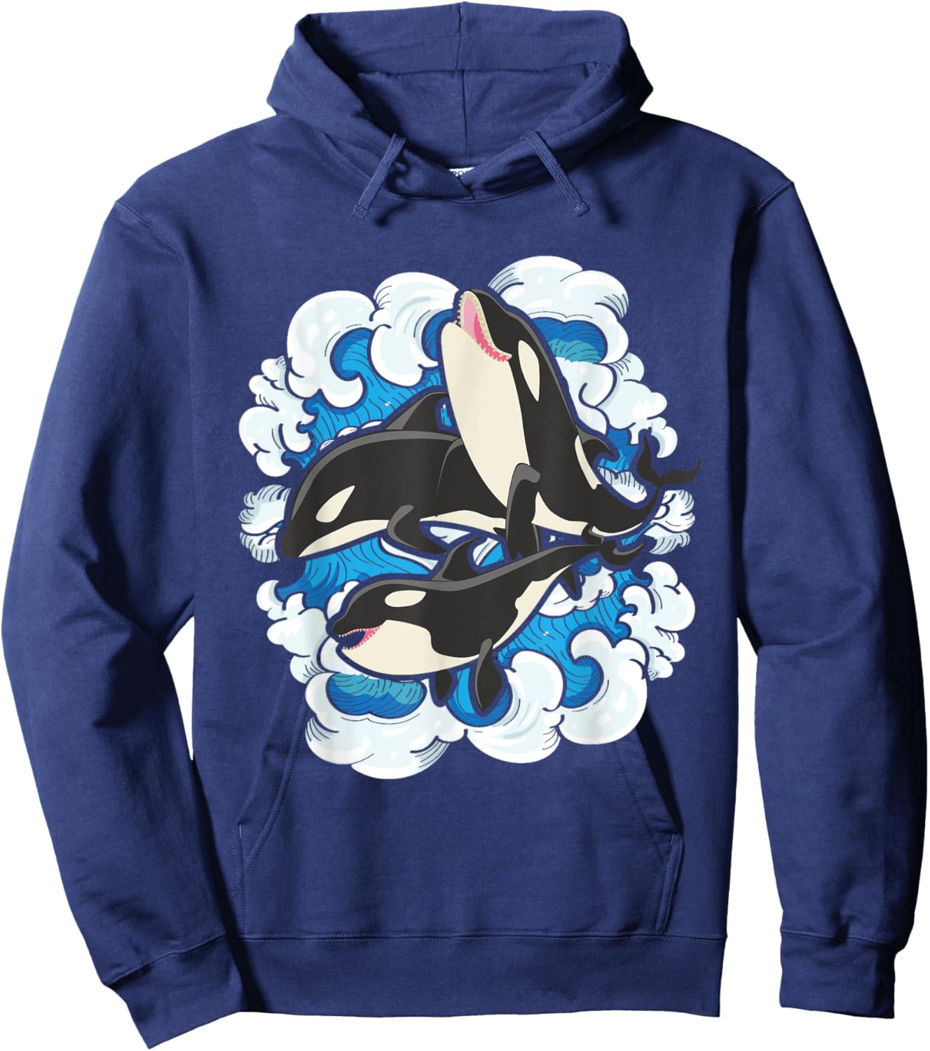 Whale Splash - Whale Lover Whales Marine Biologist Aquarist Hoodie - Hoodie | Navy