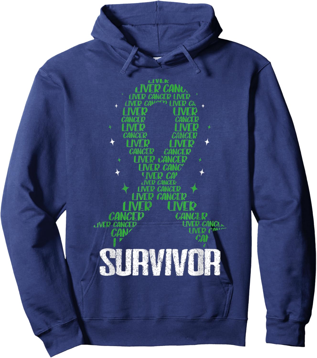 Liver Cancer Awareness Chemo Hepatic Malignancy Hoodie - Hoodie | Navy