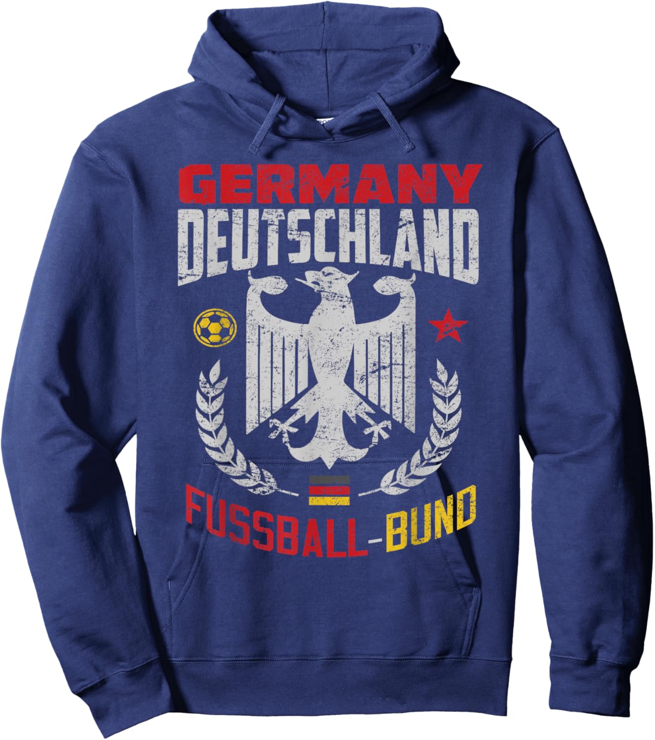 German Football Flag for Germany Germans Soccer Fans Hoodie - Hoodie | Navy