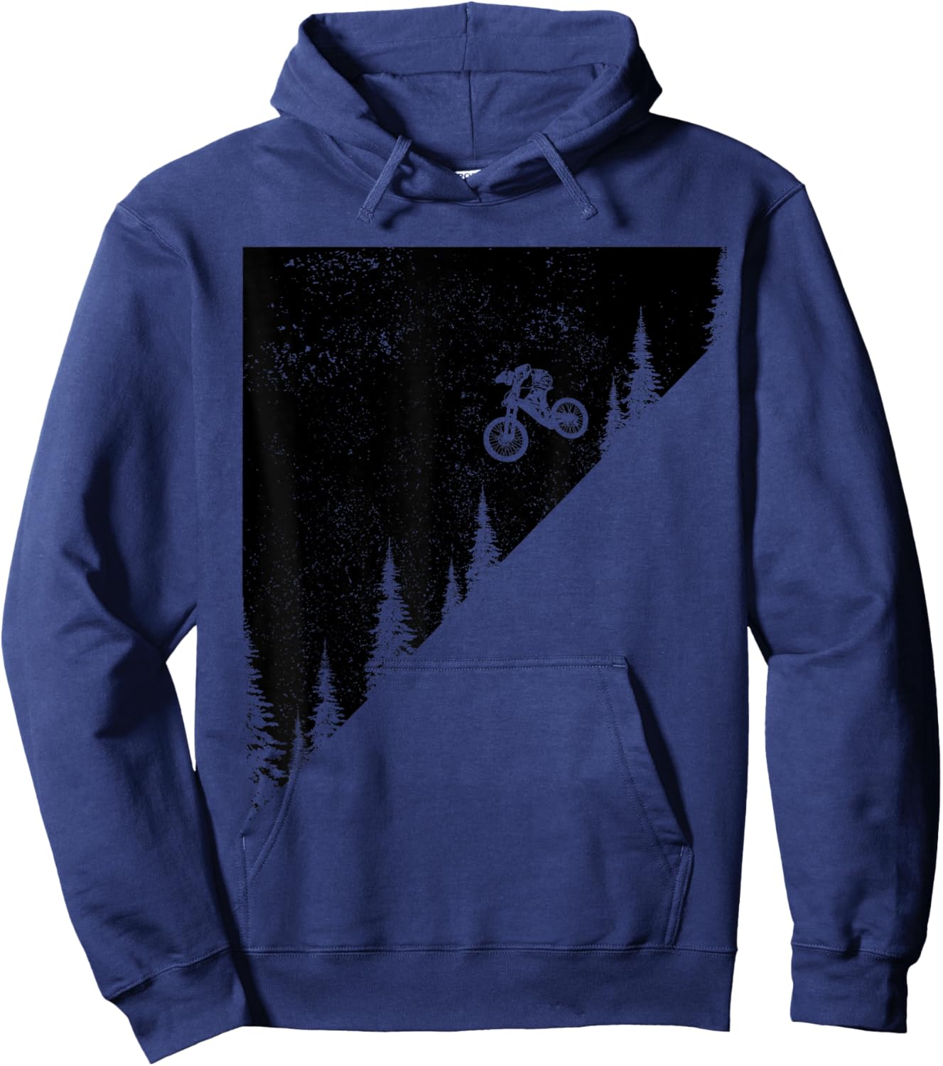 Mountain Bike Downhill MTB Vintage Mountain Biker Biking Hoodie - Hoodie | Navy