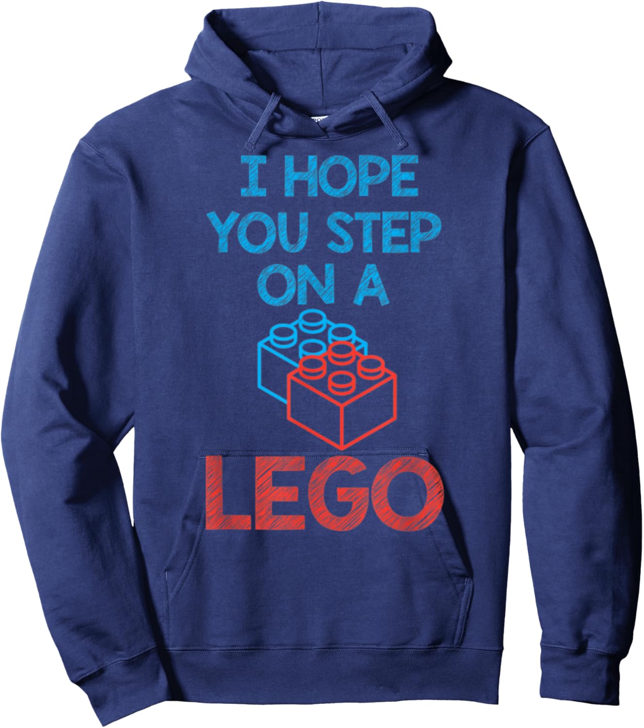 I Hope You Step On A Building Blocks Master Hoodie - Hoodie | Navy