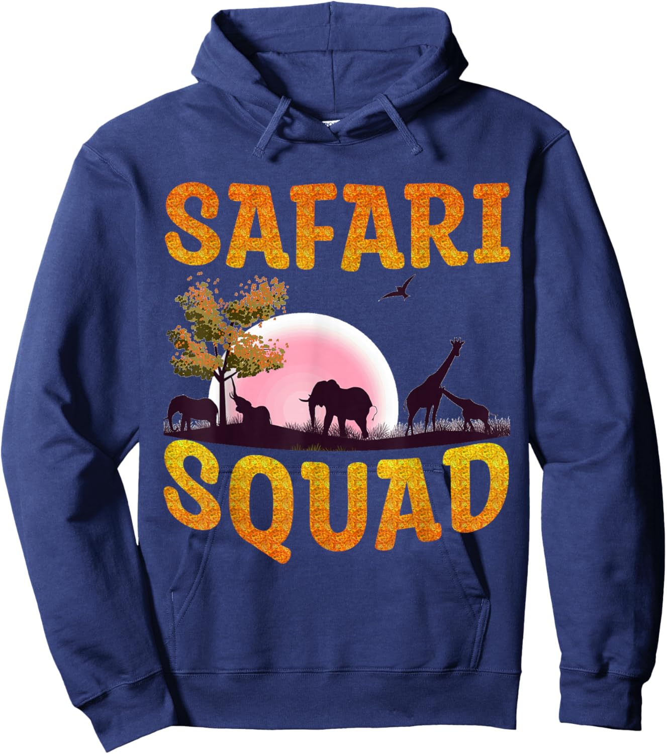 Safari Squad – African Family Summer Matching Style Hoodie - Hoodie | Navy