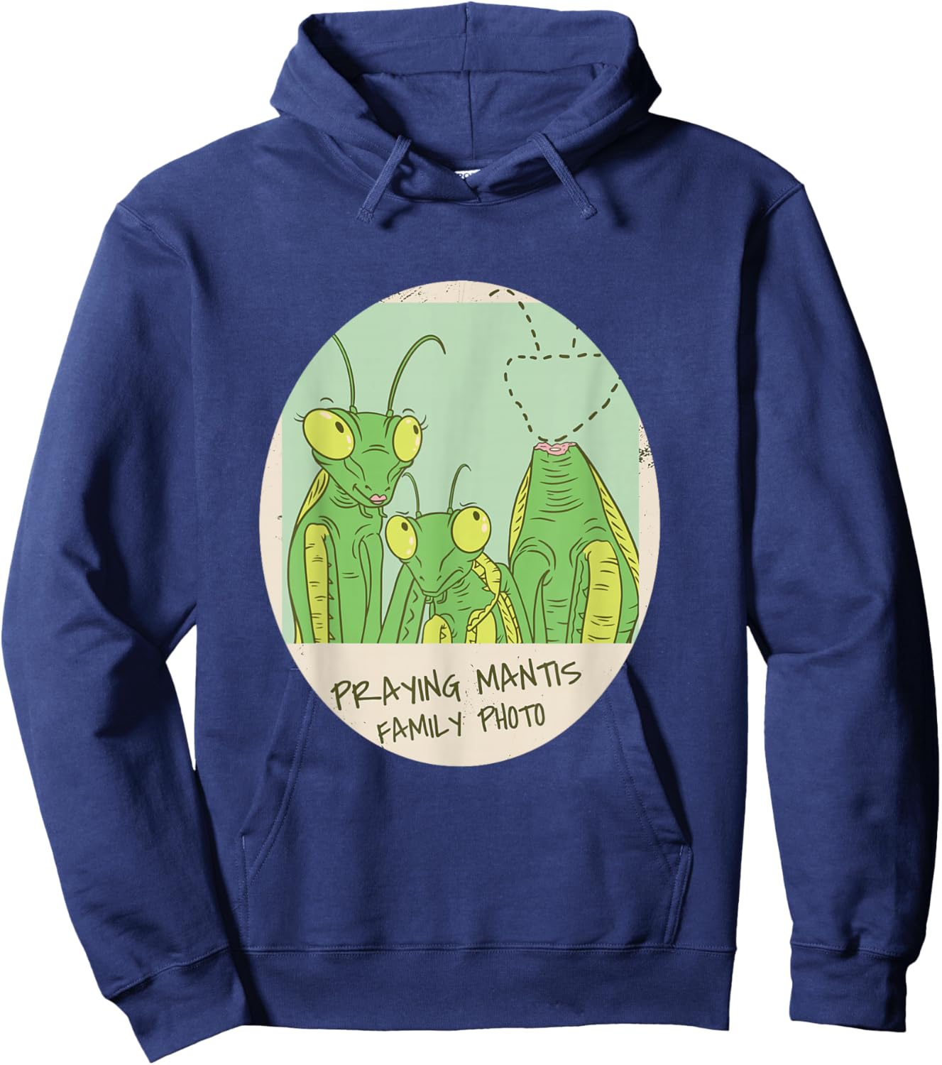Funny Praying Mantis Family Photo Insects Hoodie - Hoodie | Navy
