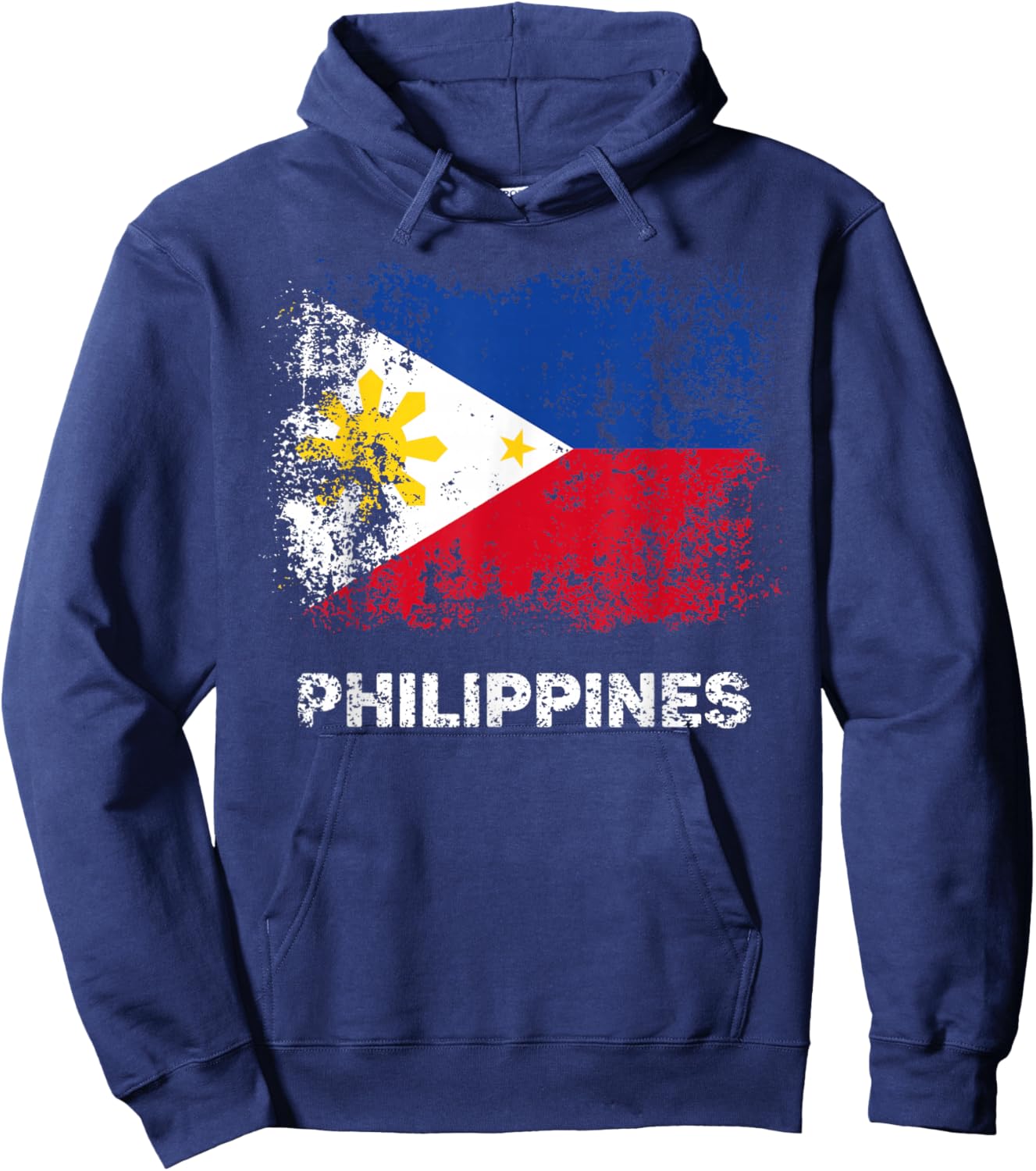 Philippine Flag Shirt Filipino Patriotic Philippines Flag Hoodie - Hoodie | Navy