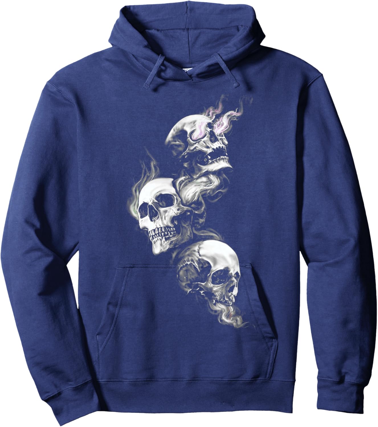 Smoke Skull - See No Evil Hear No Evil Speak No Evil Hoodie - Hoodie | Navy
