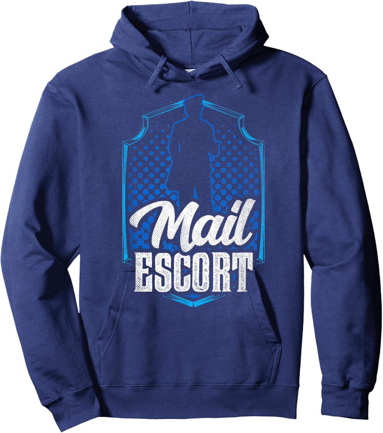 Mail Escort Postal Worker Mailman Courier Postman Hoodie - Hoodie | Navy