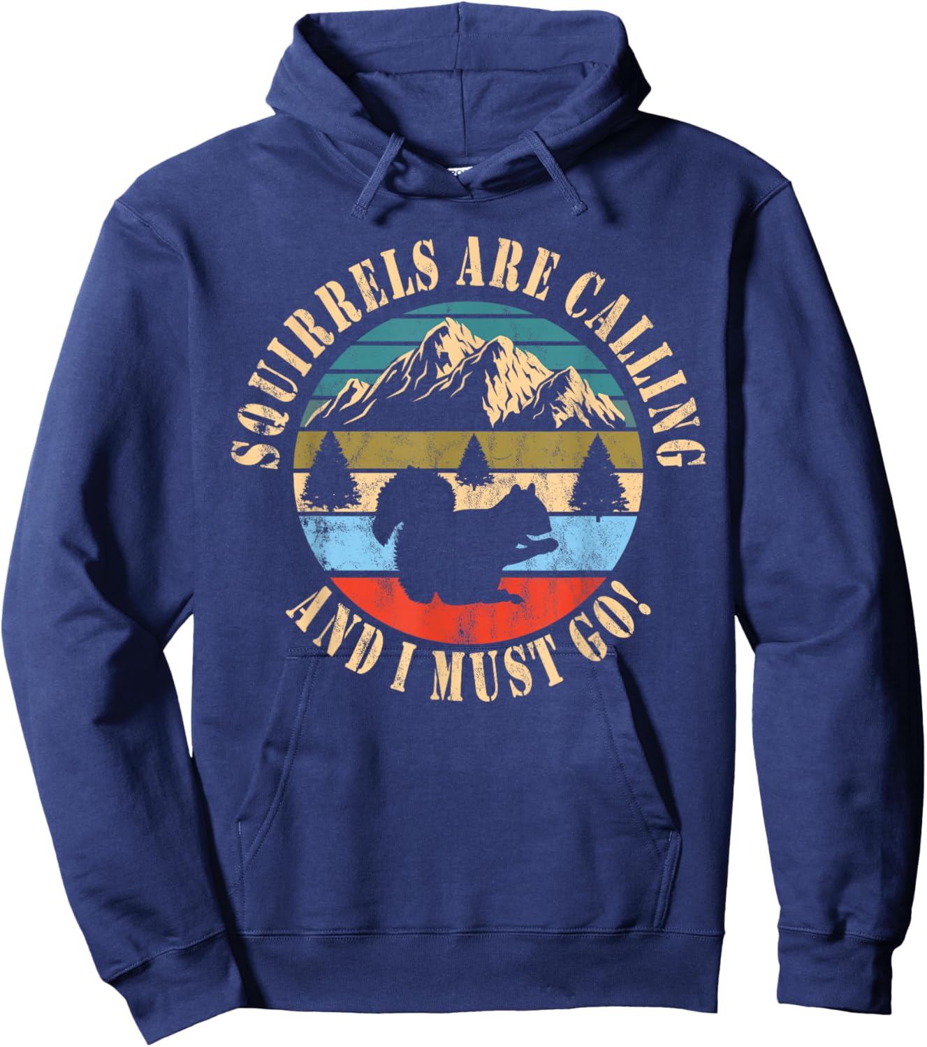 Squirrel Hunting Hoodie - Hoodie | Navy