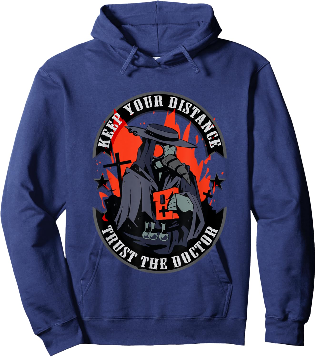 Keep your distance - trust the doctor Hoodie - Hoodie | Navy