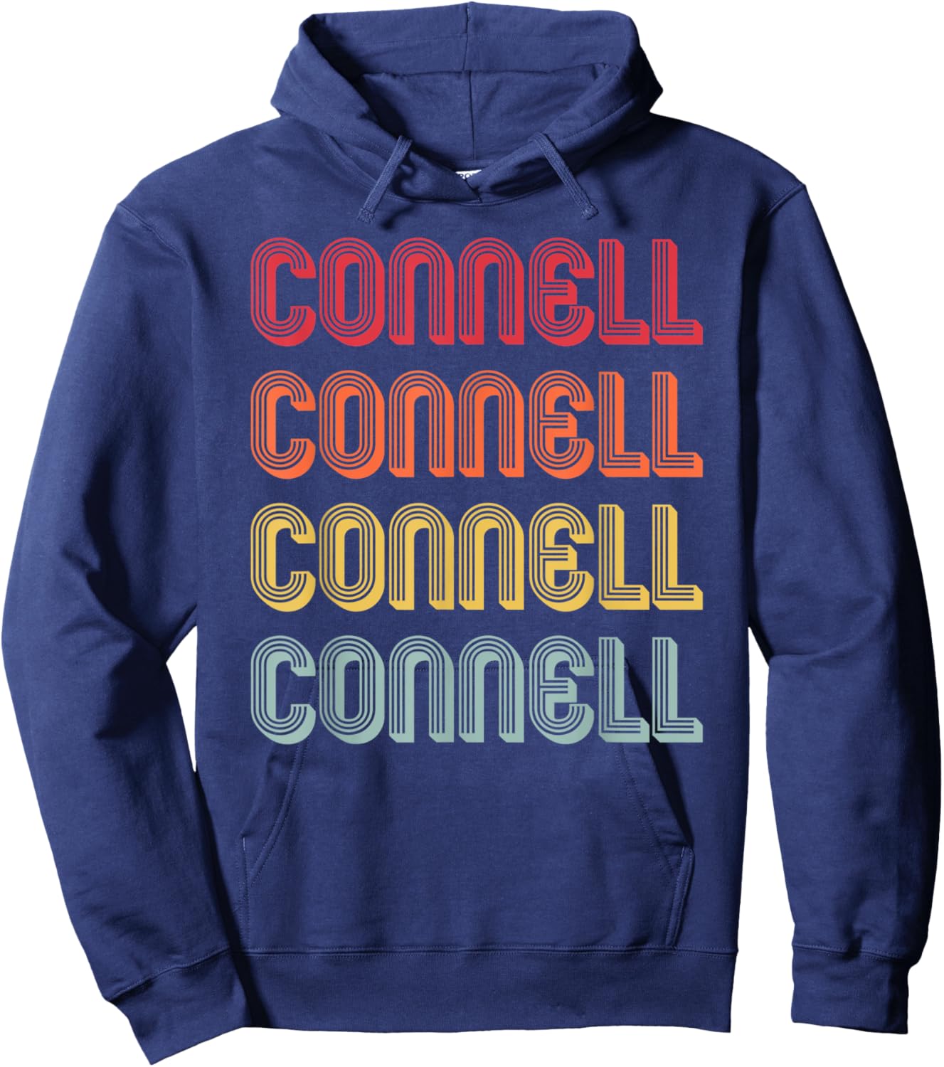 CONNELL Gift Surname Funny Retro Vintage Birthday Reunion Hoodie - Hoodie | Navy