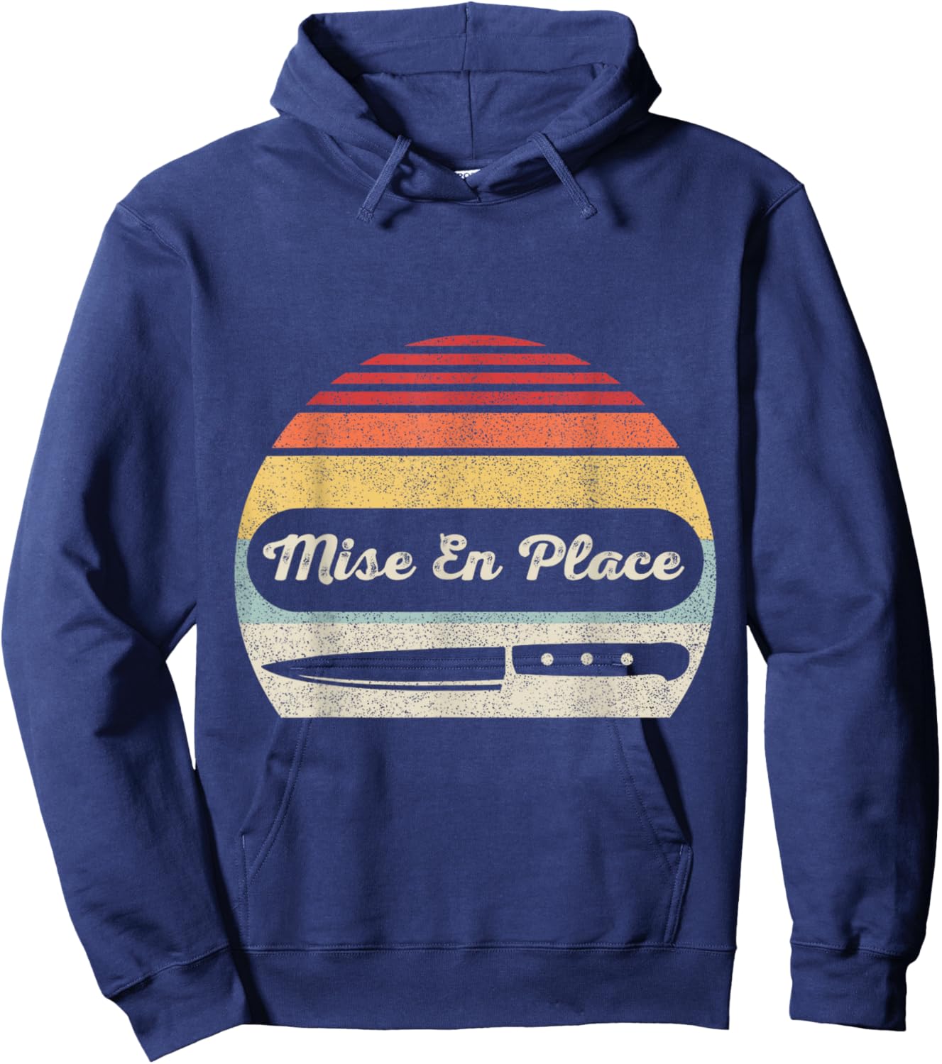 Retro Vintage Chef Shirt Mise en Place Hoodie - Hoodie | Navy