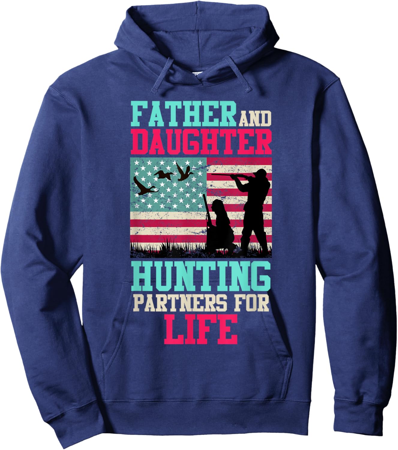 Father and daughter hunting partner for life Daddy daughter Hoodie - Hoodie | Navy