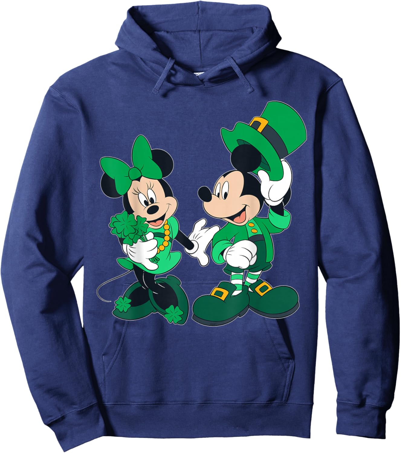 Disney Green Leprechaun Mickey & Minnie St. Patrick's Day Hoodie - Hoodie | Navy