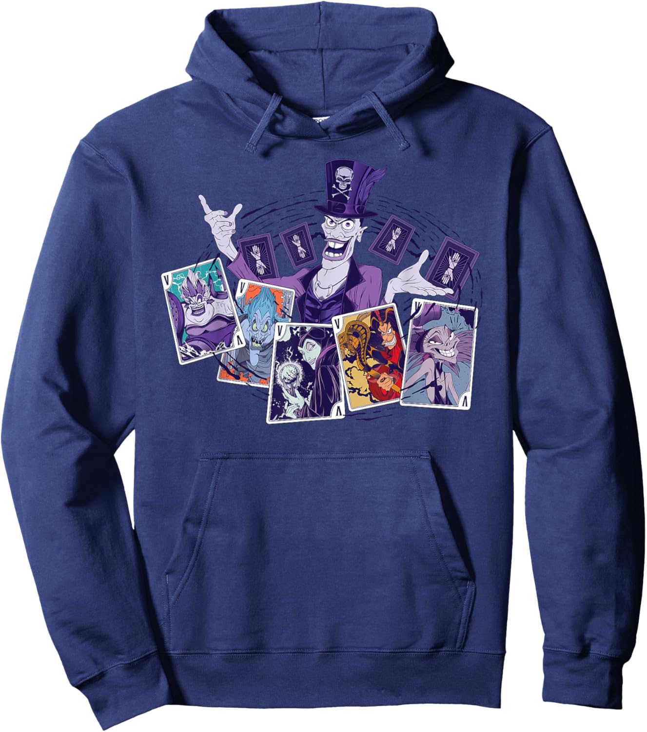 Disney Villains Dr. Facilier Playing Cards Hoodie - Hoodie | Navy