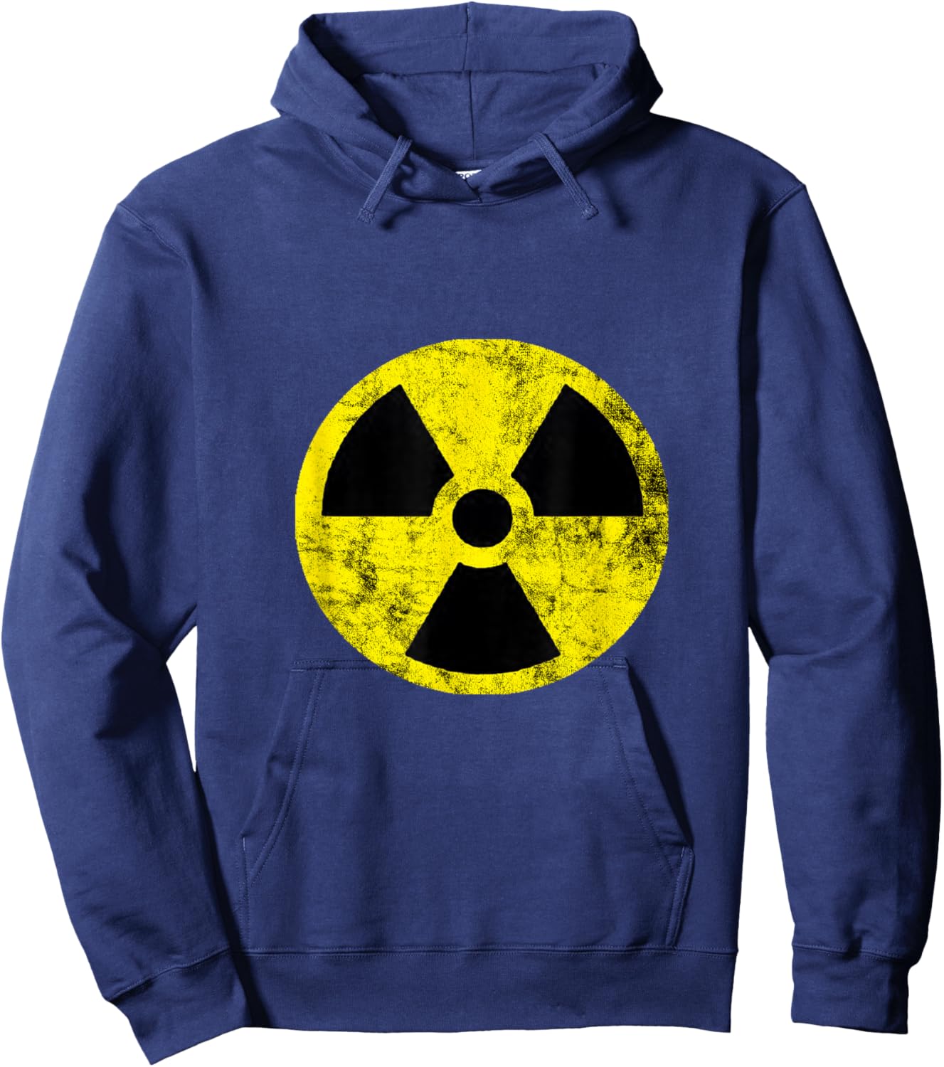 Nuclear Radiotion Hazard Warning Fallout Symbol Sign Caution Hoodie - Hoodie | Navy