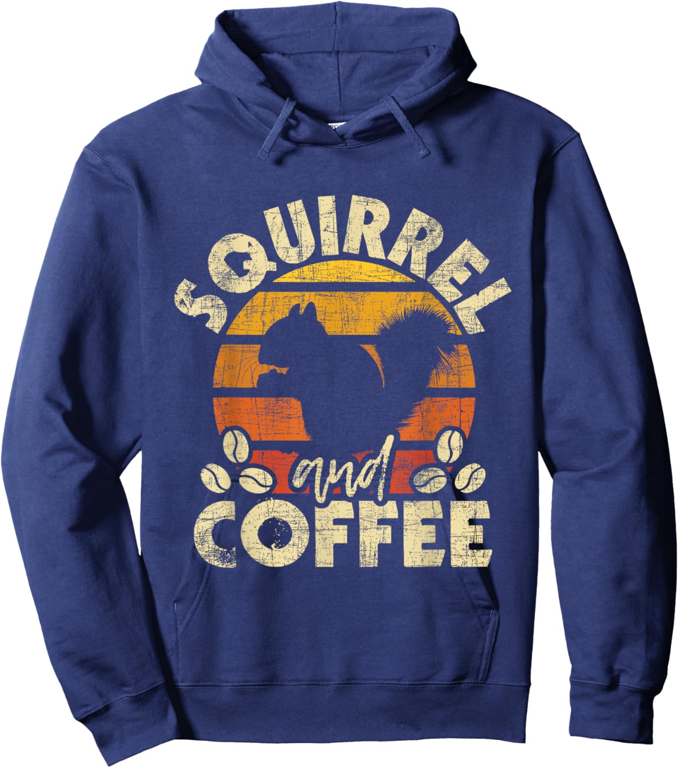 Squirrel And Coffee - Squirrel Lover Whisperer Animal Lover Hoodie - Hoodie | Navy