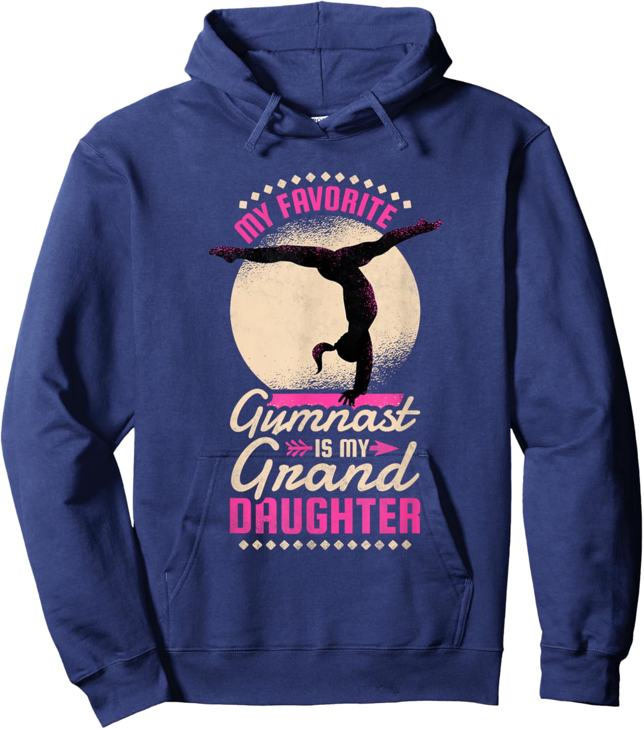 My Favorite Gymnast Is My Grand Daughter, Gymnastics Hoodie - Hoodie | Navy