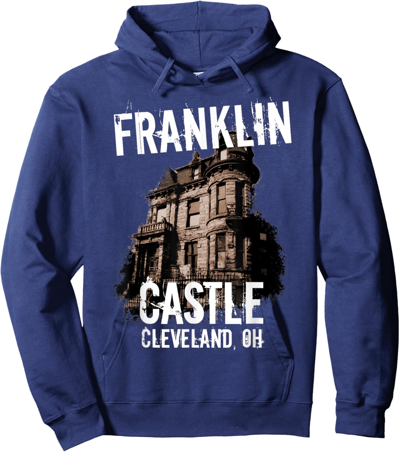 Franklin Castle - Haunted Landmark Of Cleveland Hoodie - Hoodie | Navy