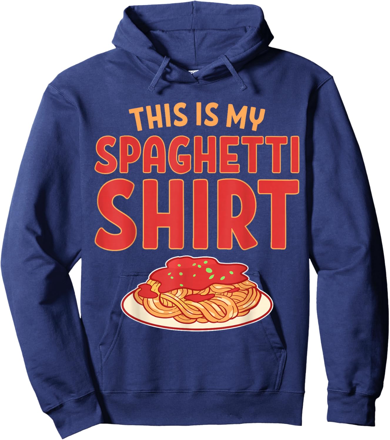 This Is My Spaghetti Shirt Hoodie - Hoodie | Navy