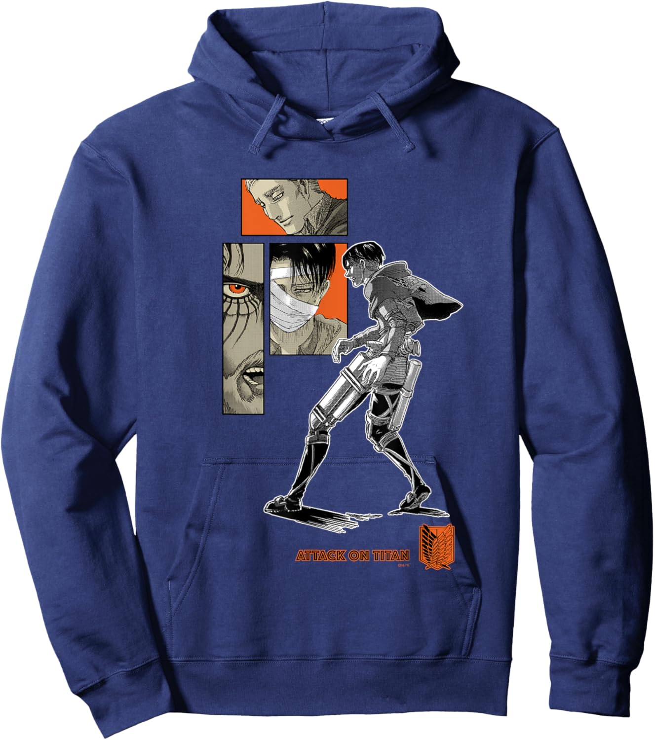 Commemoration of completion My Purpose Attack on Titan Hoodie - Hoodie | Navy