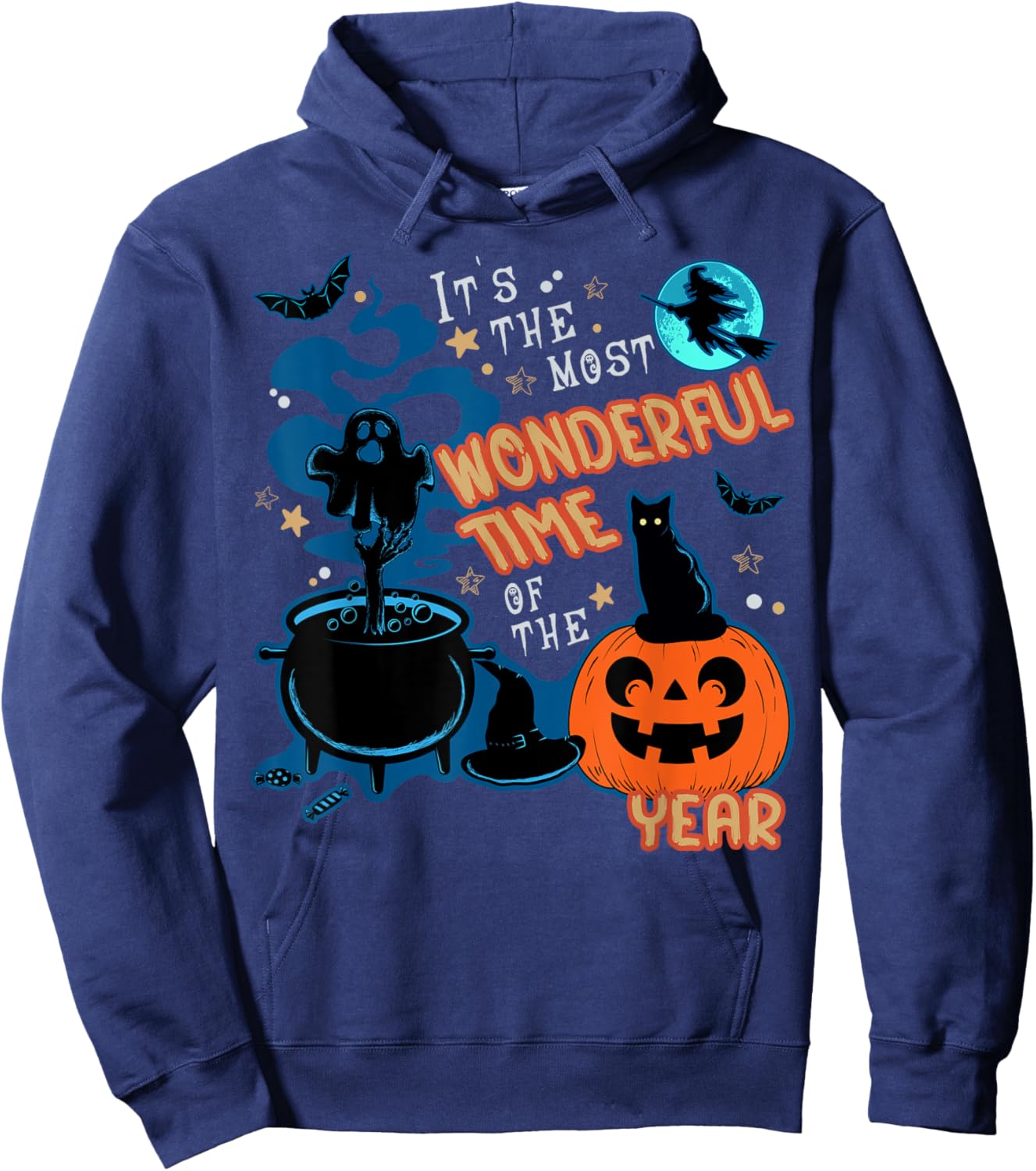 Halloween It's the Most Wonderful Time of the Year Halloween Hoodie - Hoodie | Navy