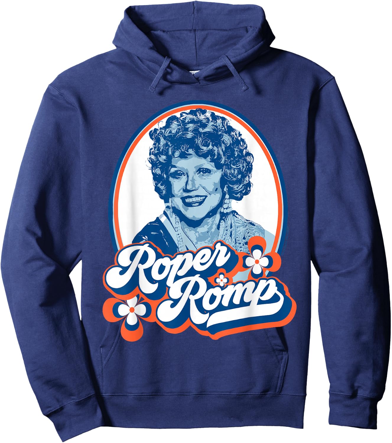 Roper Romp! Mrs. Helen Roper Three's Company Retro Hoodie - Hoodie | Navy