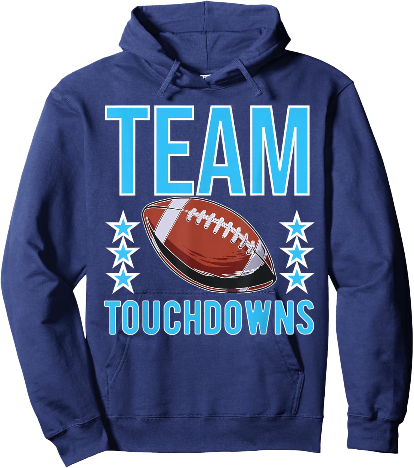 Cute Team Touchdowns gender reveal for mom and dad Hoodie - Hoodie | Navy