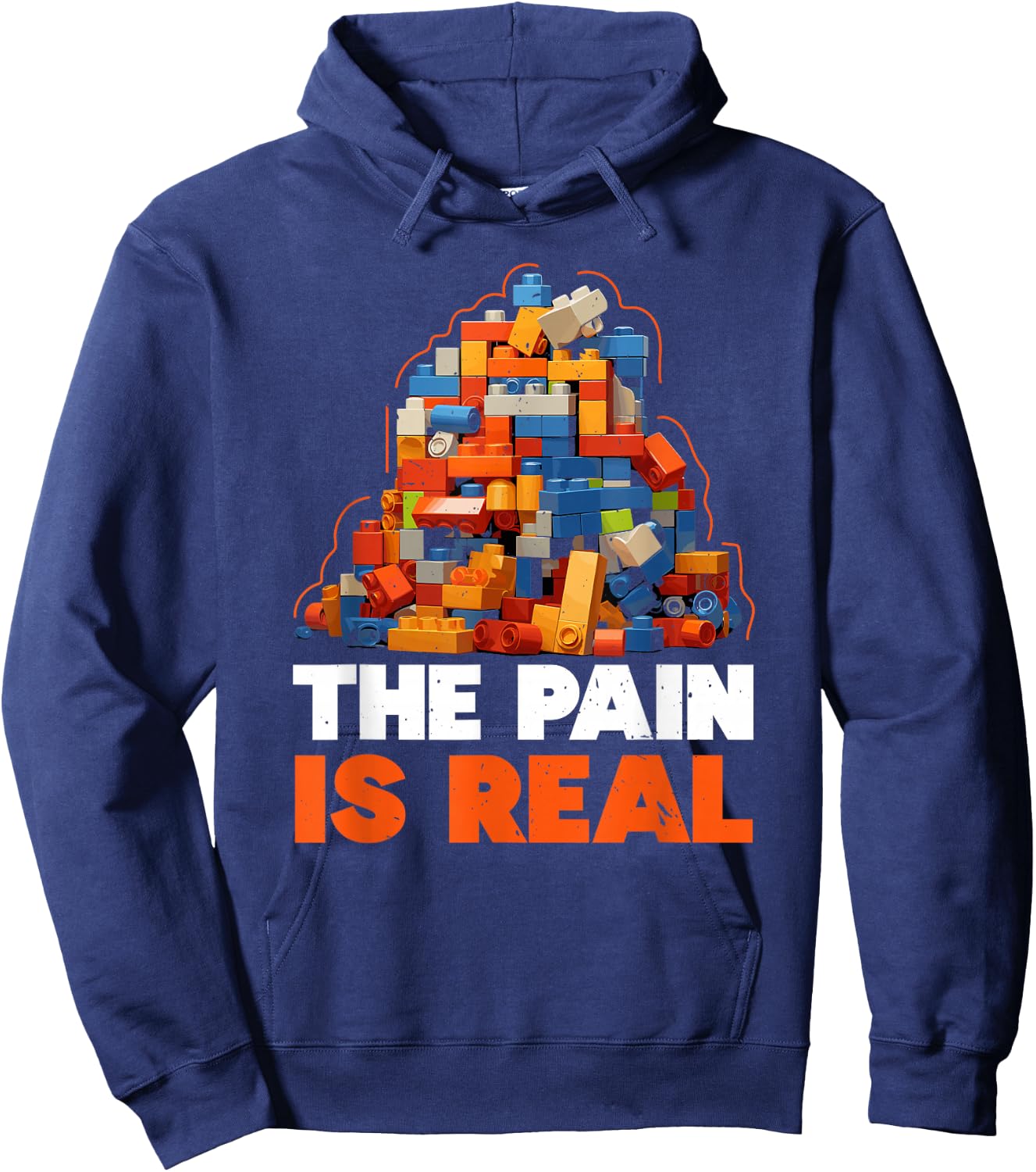 Master Builder Bricks Blocks Play Toys Hoodie - Hoodie | Navy