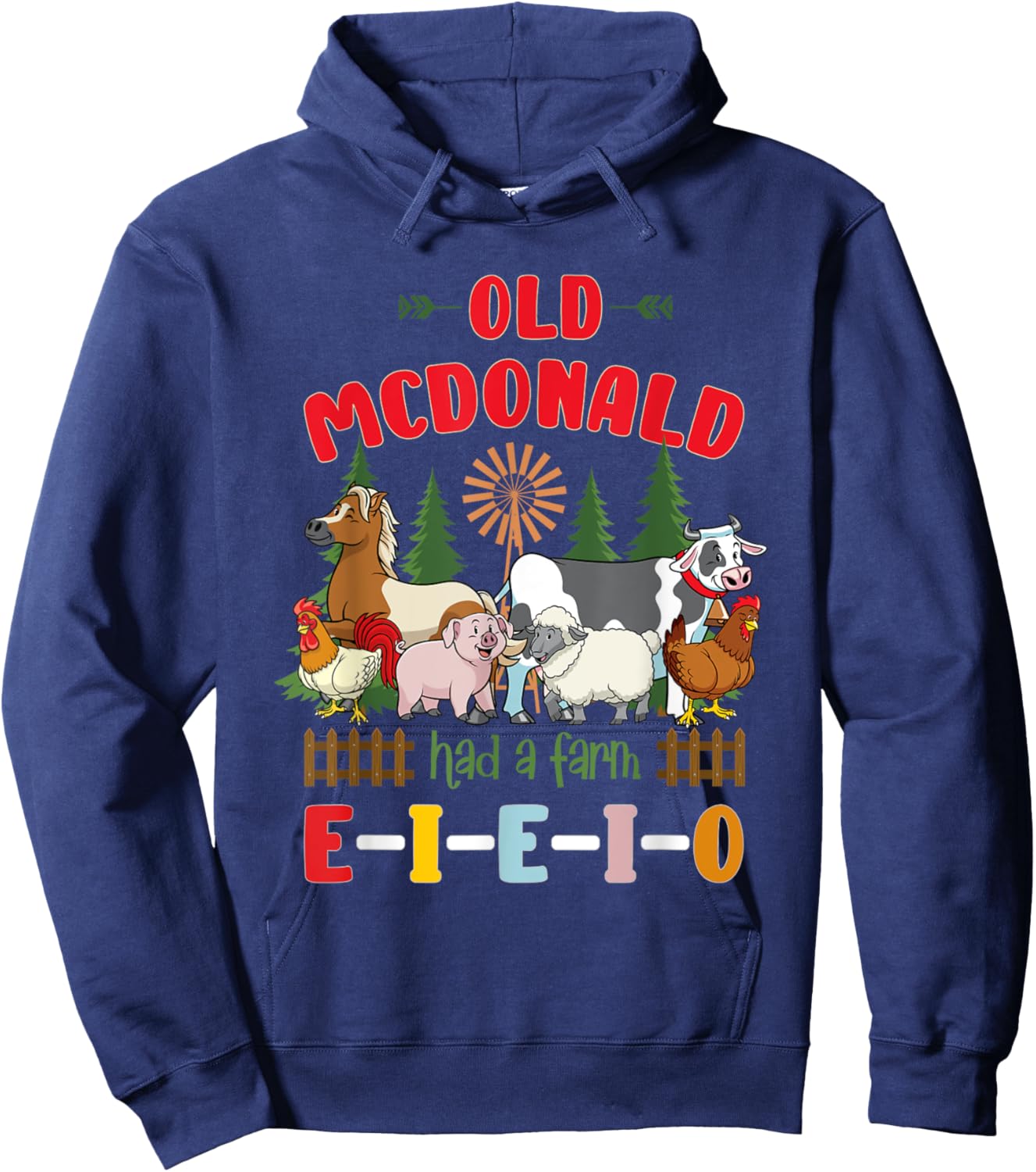 Nursery Rhymes for Kids and Toddler or Old McDonald Hoodie - Hoodie | Navy