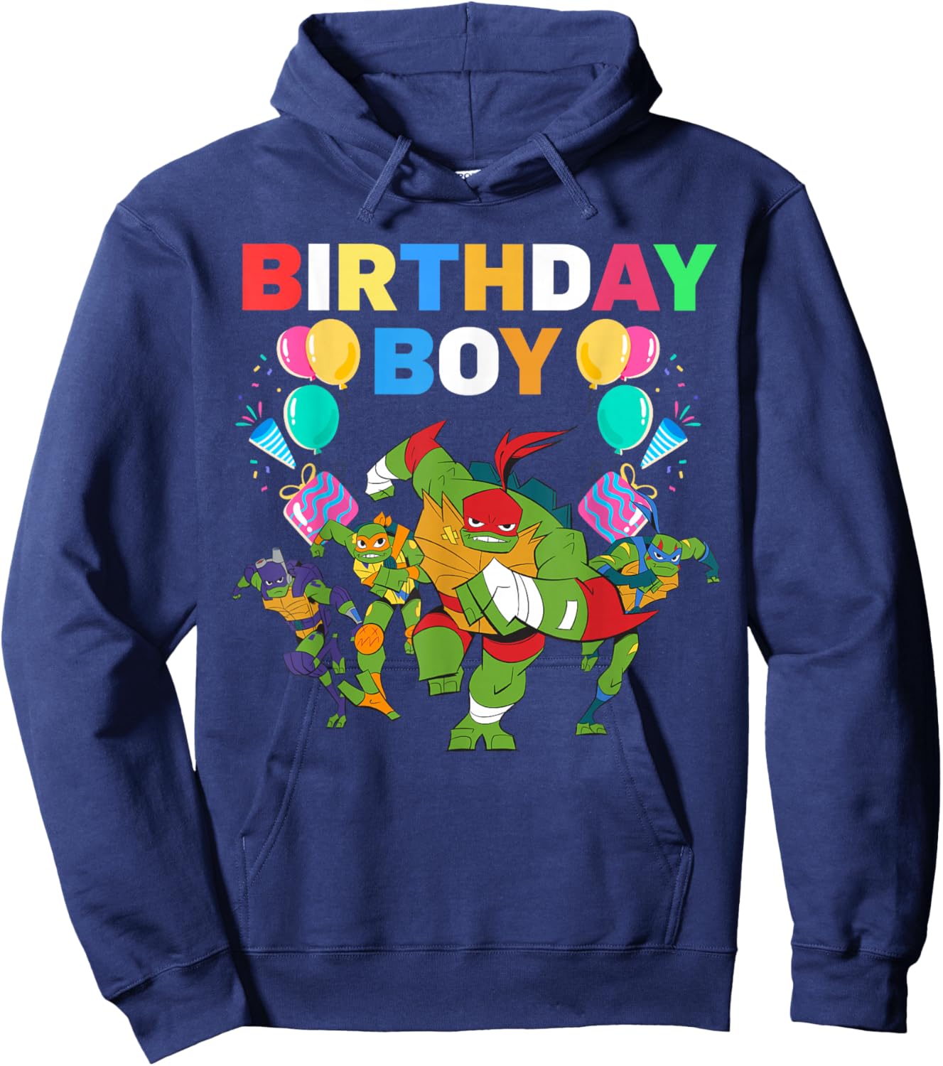 Teenage Mutant Ninja Turtles Birthday Boy Celebration Gift Hoodie - Hoodie | Navy