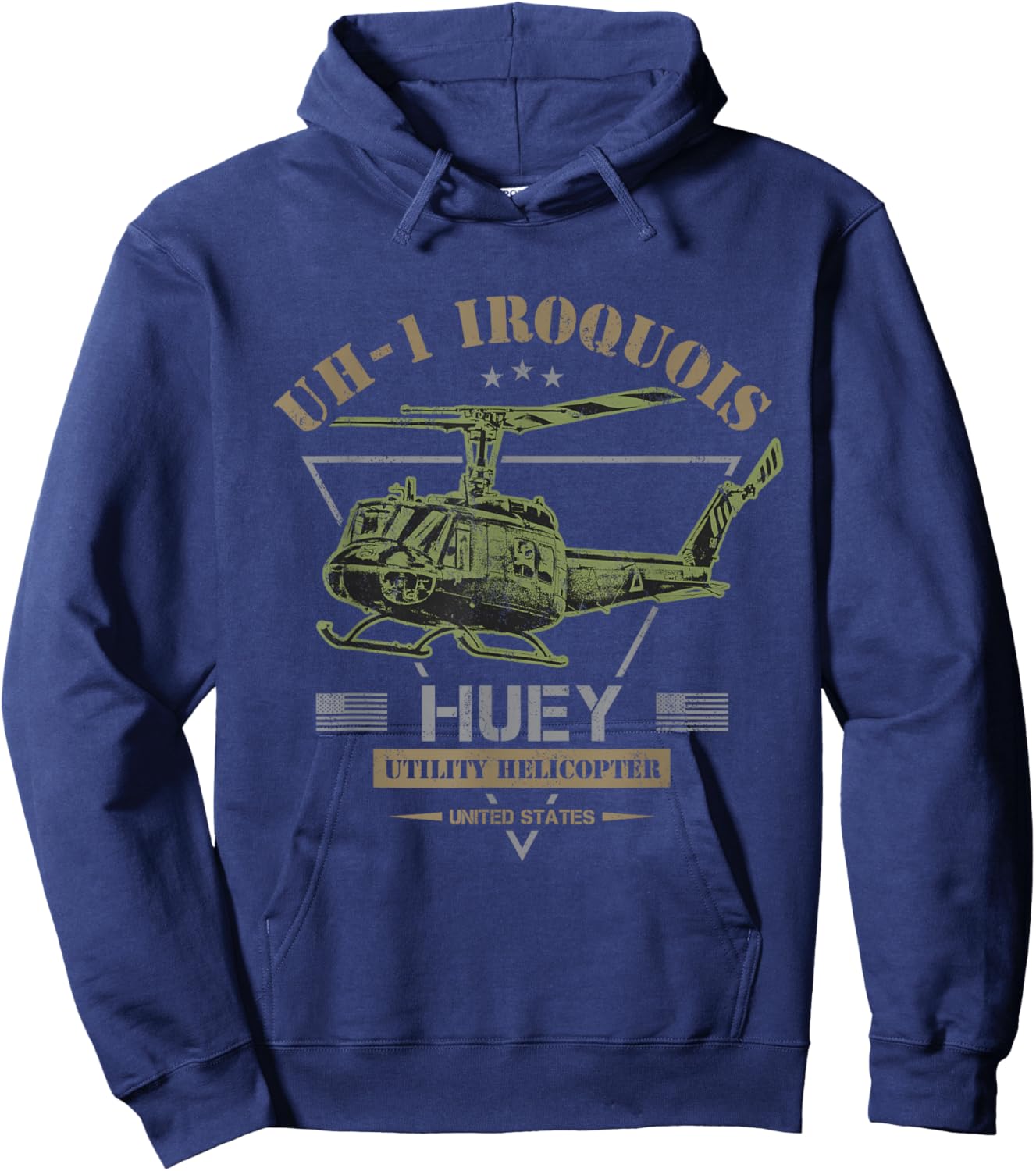 UH-1 Iroquois "Huey" Helicopter Hoodie - Hoodie | Navy