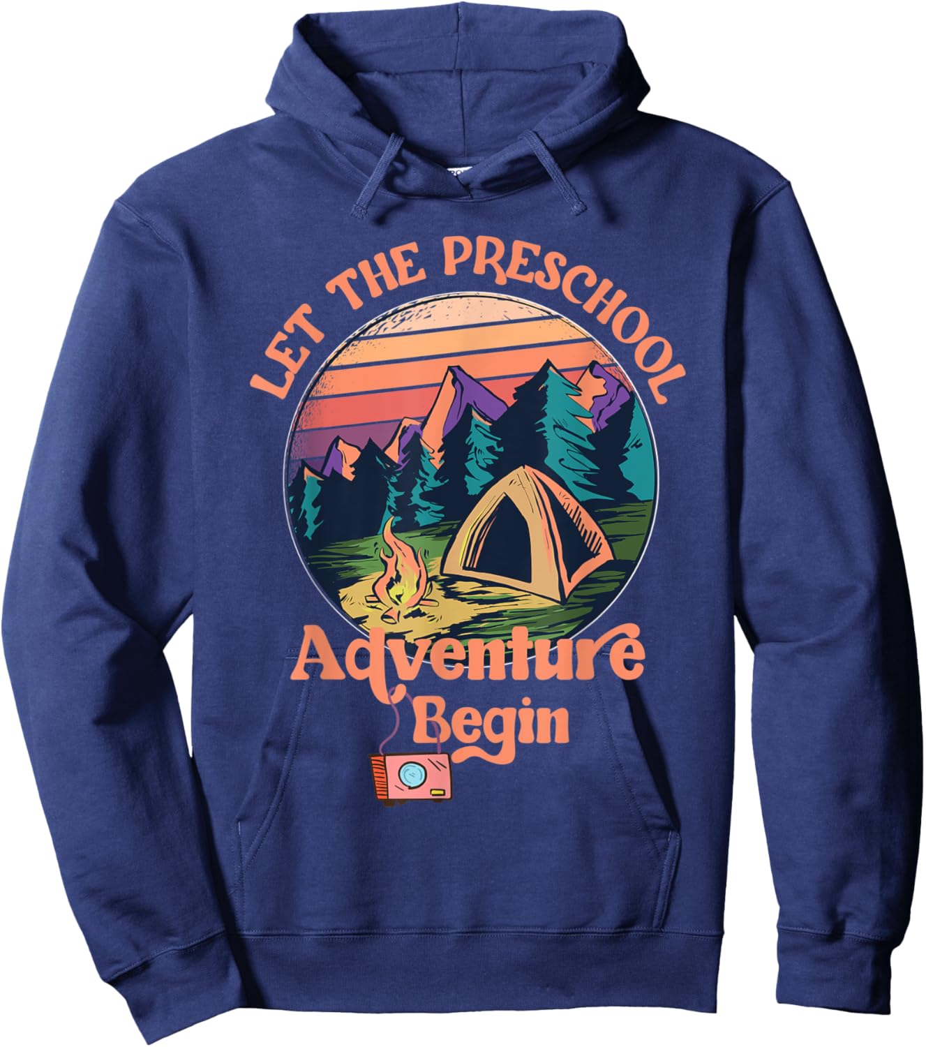 Let The Preschool Adventure Begin Back to School Teacher Hoodie - Hoodie | Navy