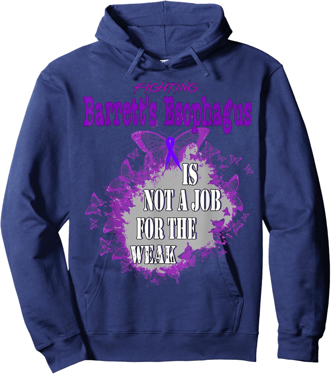 Barrett's Esophagus Awareness Hoodie - Hoodie | Navy