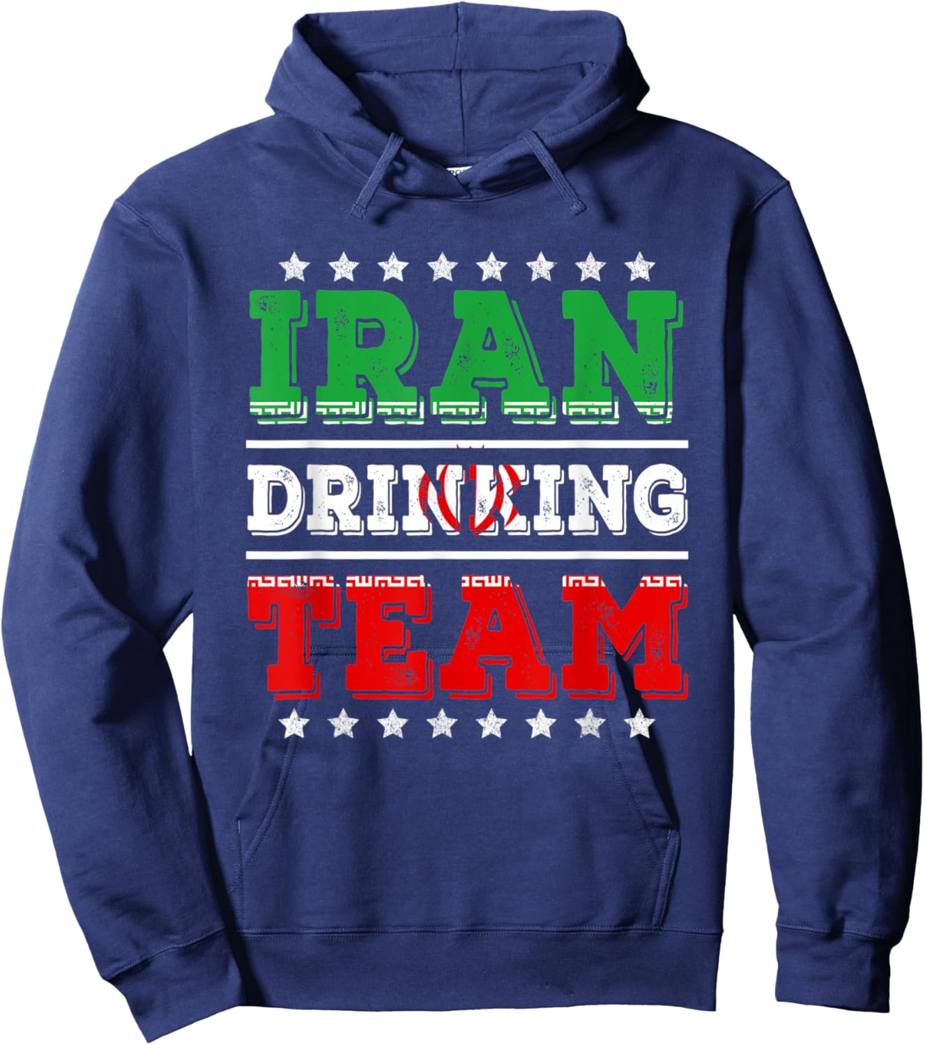 Iran Drinking Team Iranian Flag Funny Drinking Hoodie - Hoodie | Navy