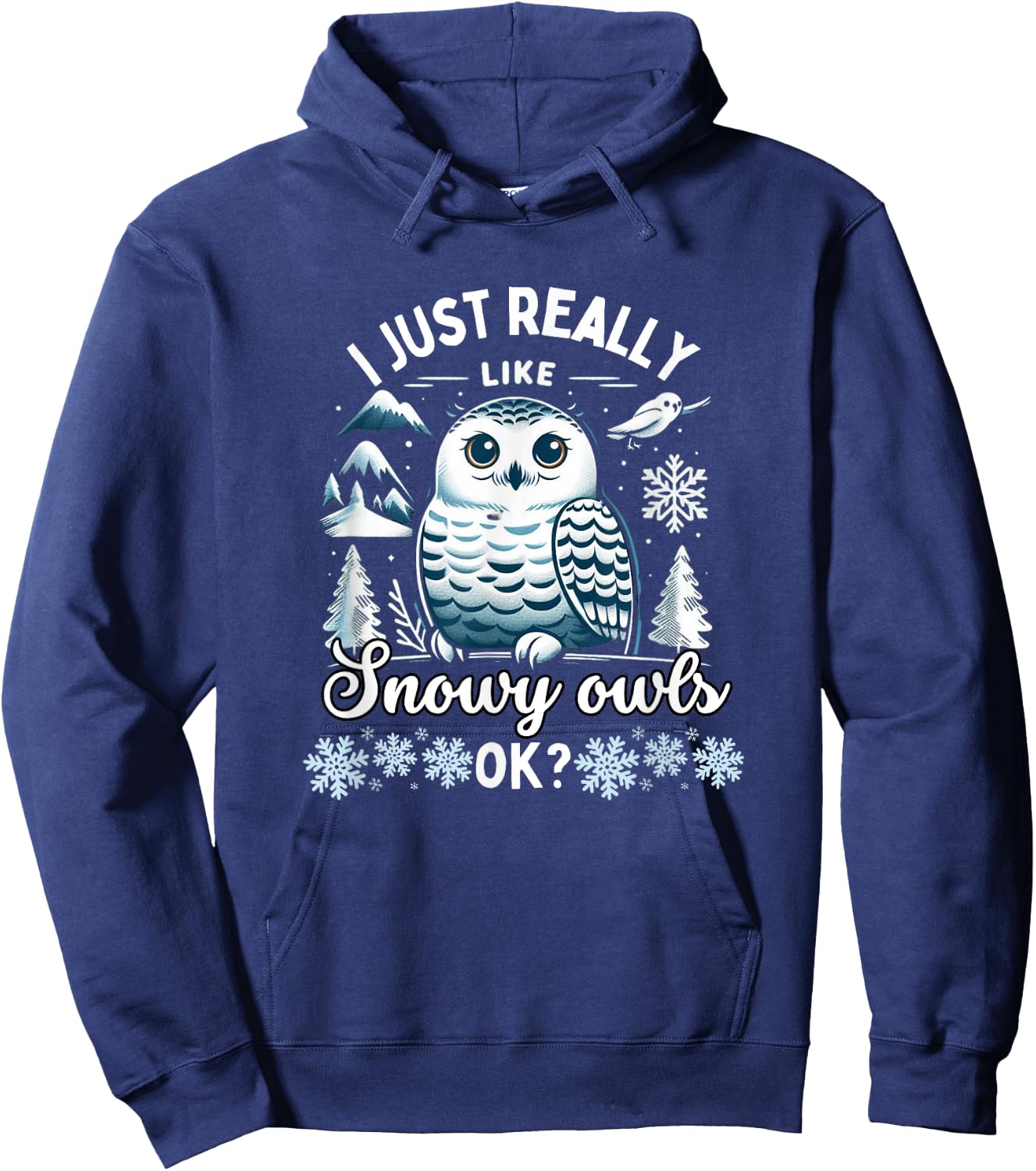 Snowy Owl Lover Snowy Owls Hoodie - Hoodie | Navy
