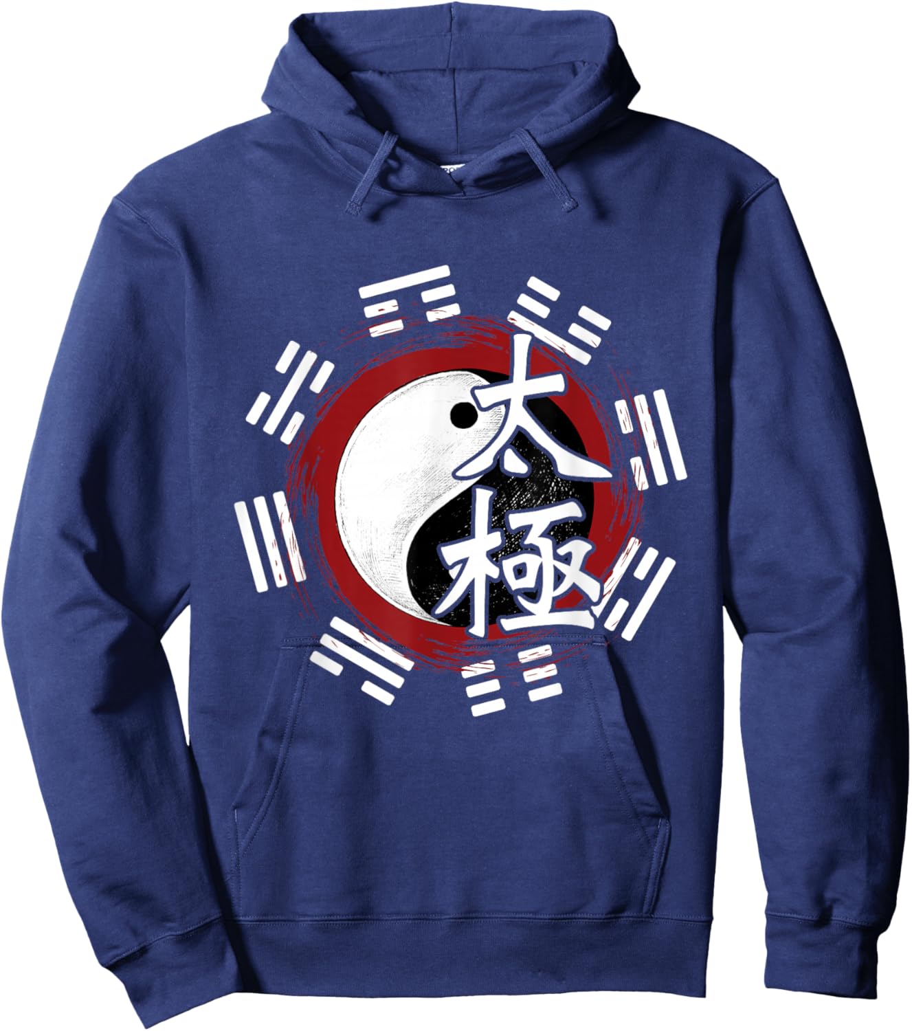 Spiritual Yin Yang - Tai Chi Master Mind Body Wellness Hoodie - Hoodie | Navy
