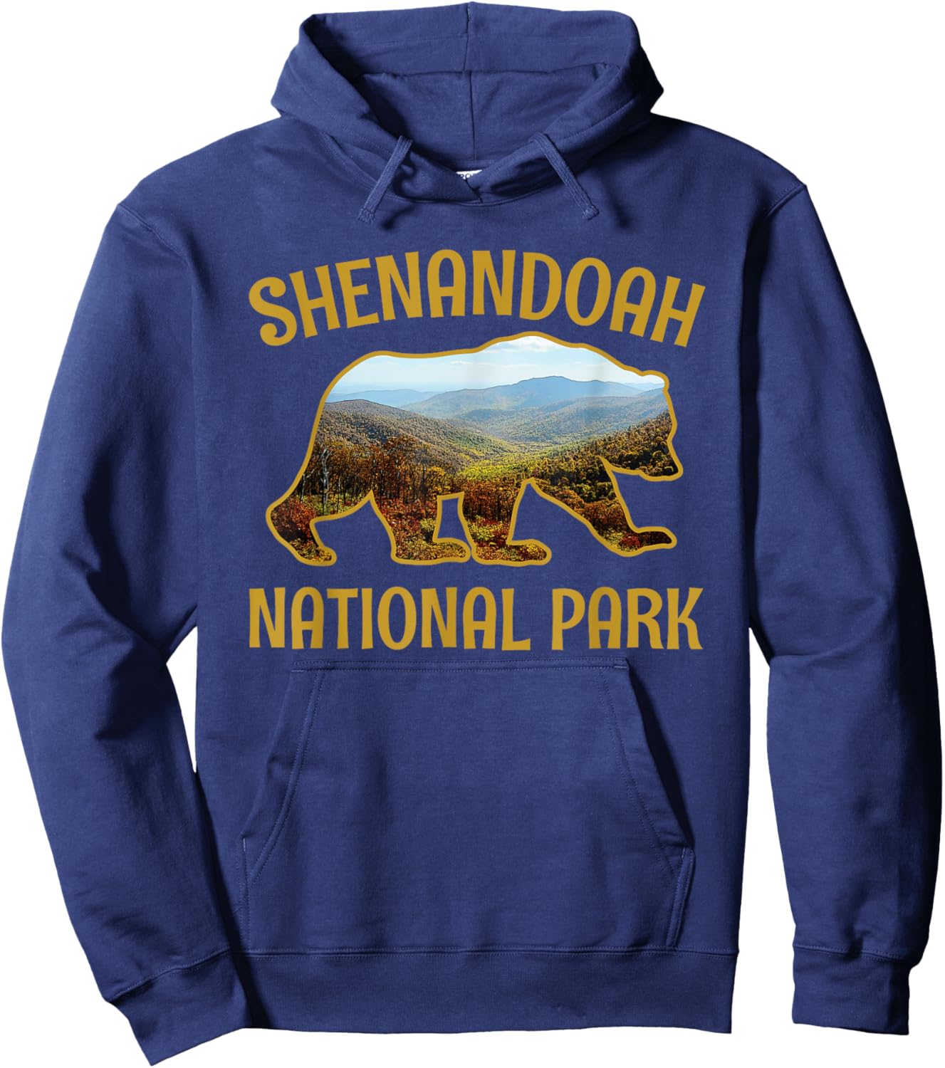 Shenandoah US National Park Virginia Bear Gift Hoodie - Hoodie | Navy