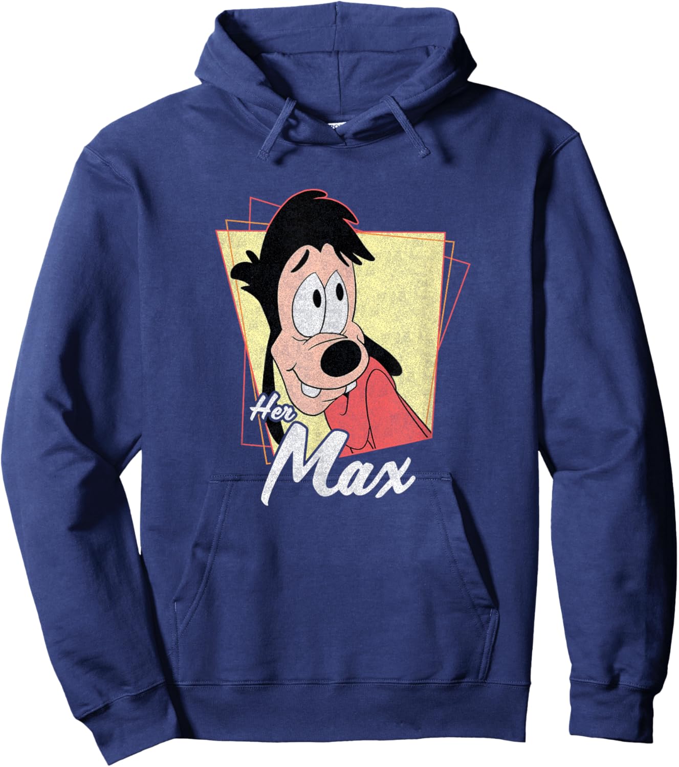 Disney A Goofy Movie Her Max Vintage Distressed Poster Hoodie - Hoodie | Navy
