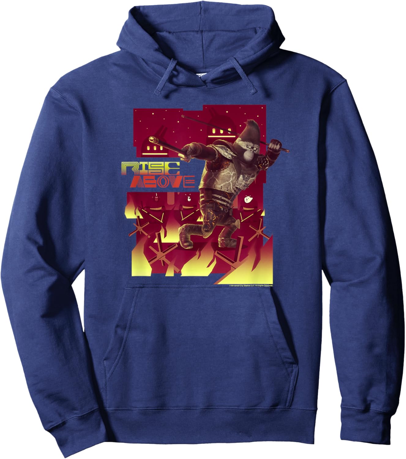 Sing 2 Johnny Rise Above Poster Hoodie - Hoodie | Navy