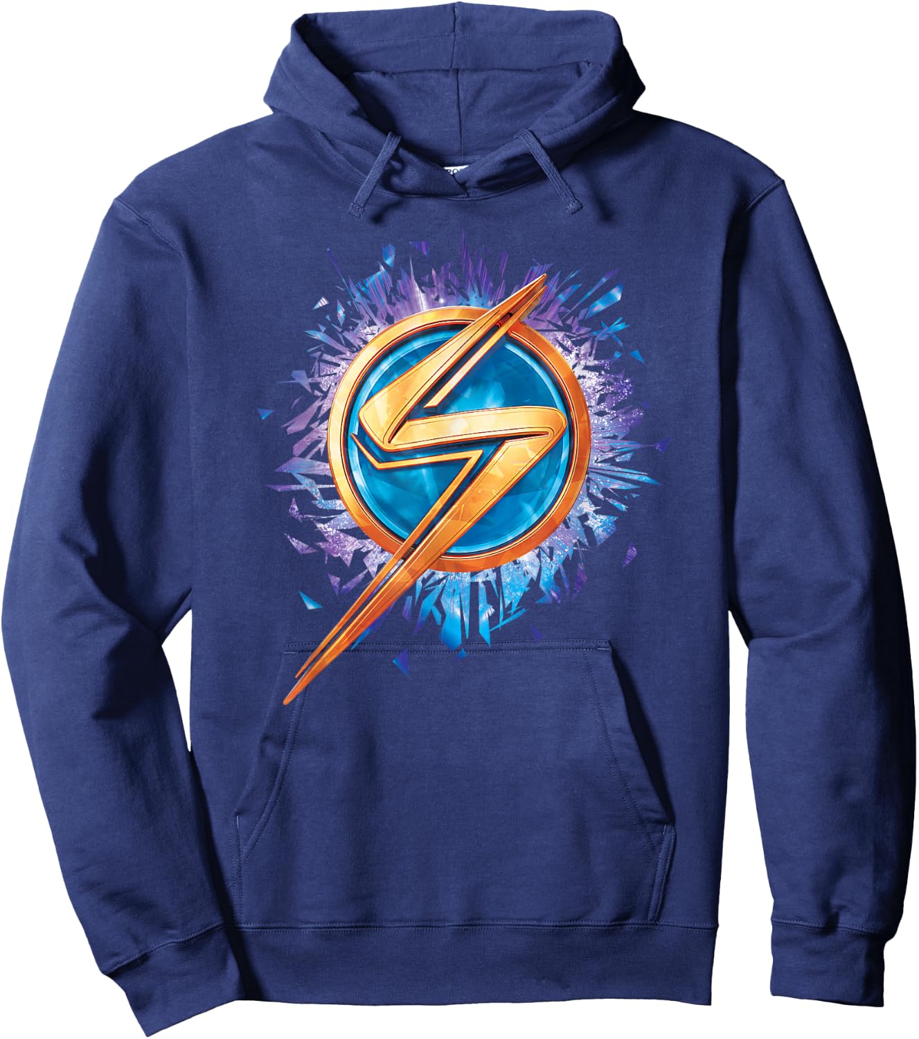Marvel Ms. Marvel Lightning Bolt Icon Hoodie - Hoodie | Navy