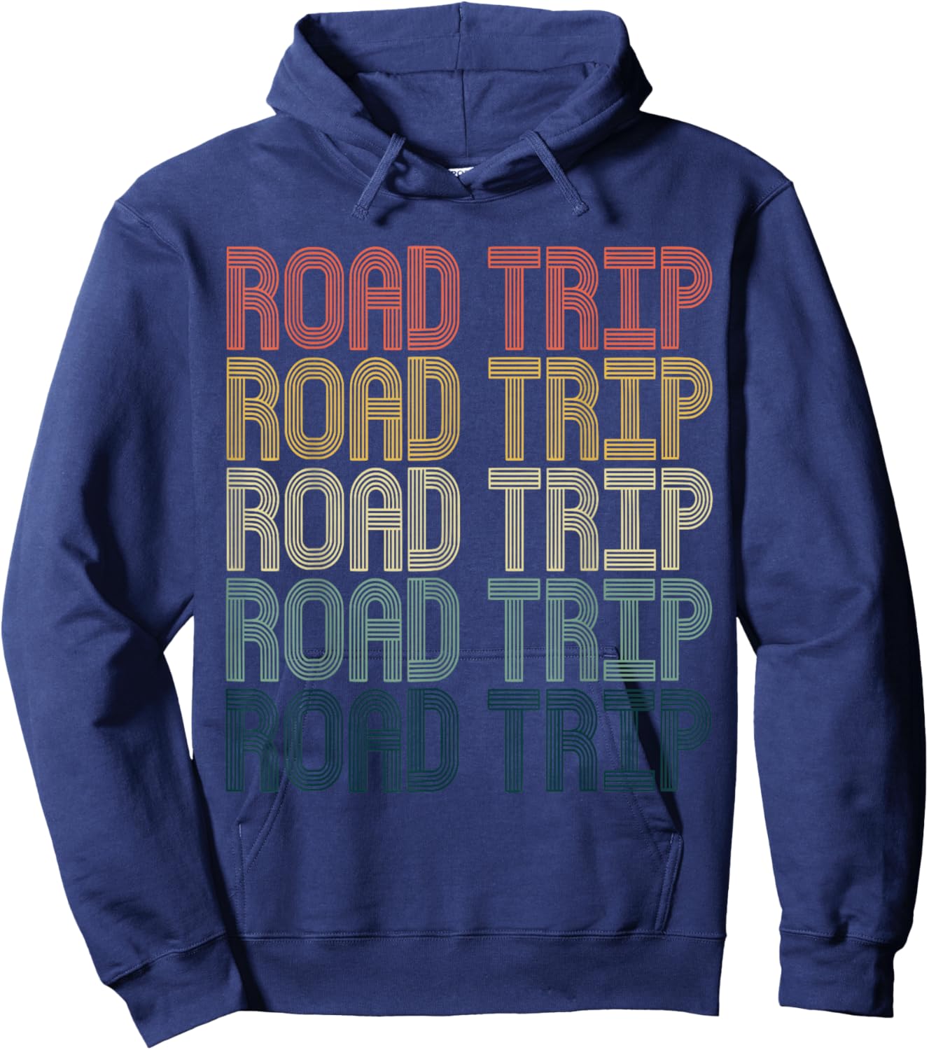 Road Trip 2022 Vintage Matching Family Hoodie - Hoodie | Navy