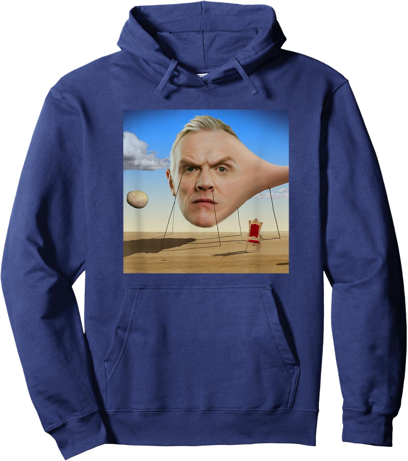 Taskmaster Dali Greg Davies , -Adults, Black, Small Hoodie - Hoodie | Navy