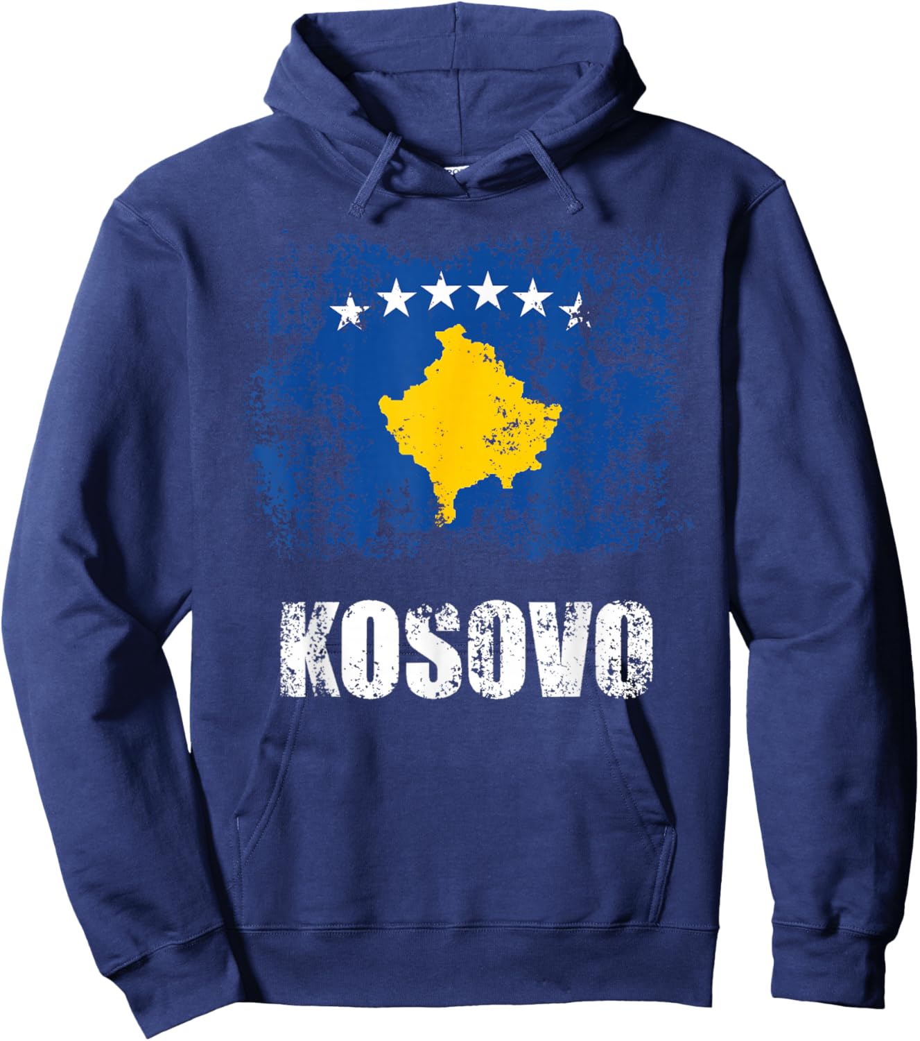 Kosovo Flag Shirt Patriotic Albanian Kosovan Hoodie - Hoodie | Navy