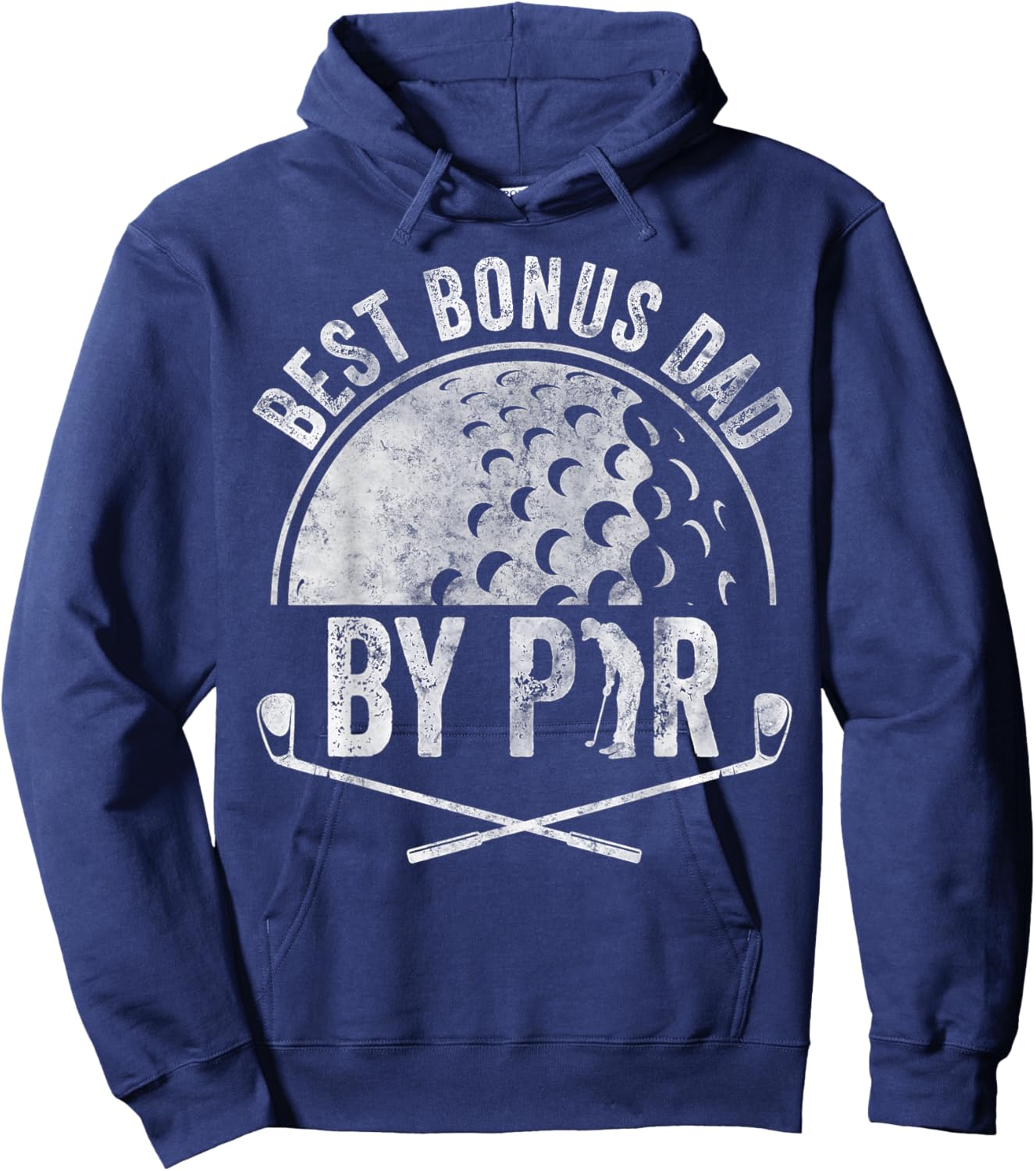 Funny Golf Lover Sports Golfer Shirt Best Bonus Dad By Par Hoodie - Hoodie | Navy