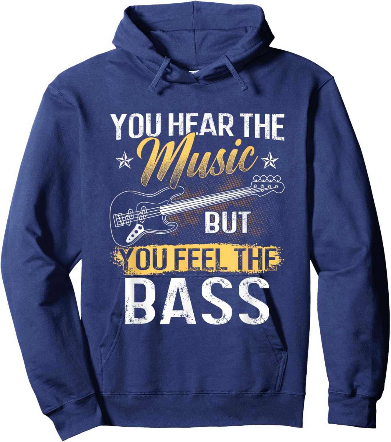 Funny Bass Guitar Lover Graphic Women and Men Bass Player Hoodie - Hoodie | Navy