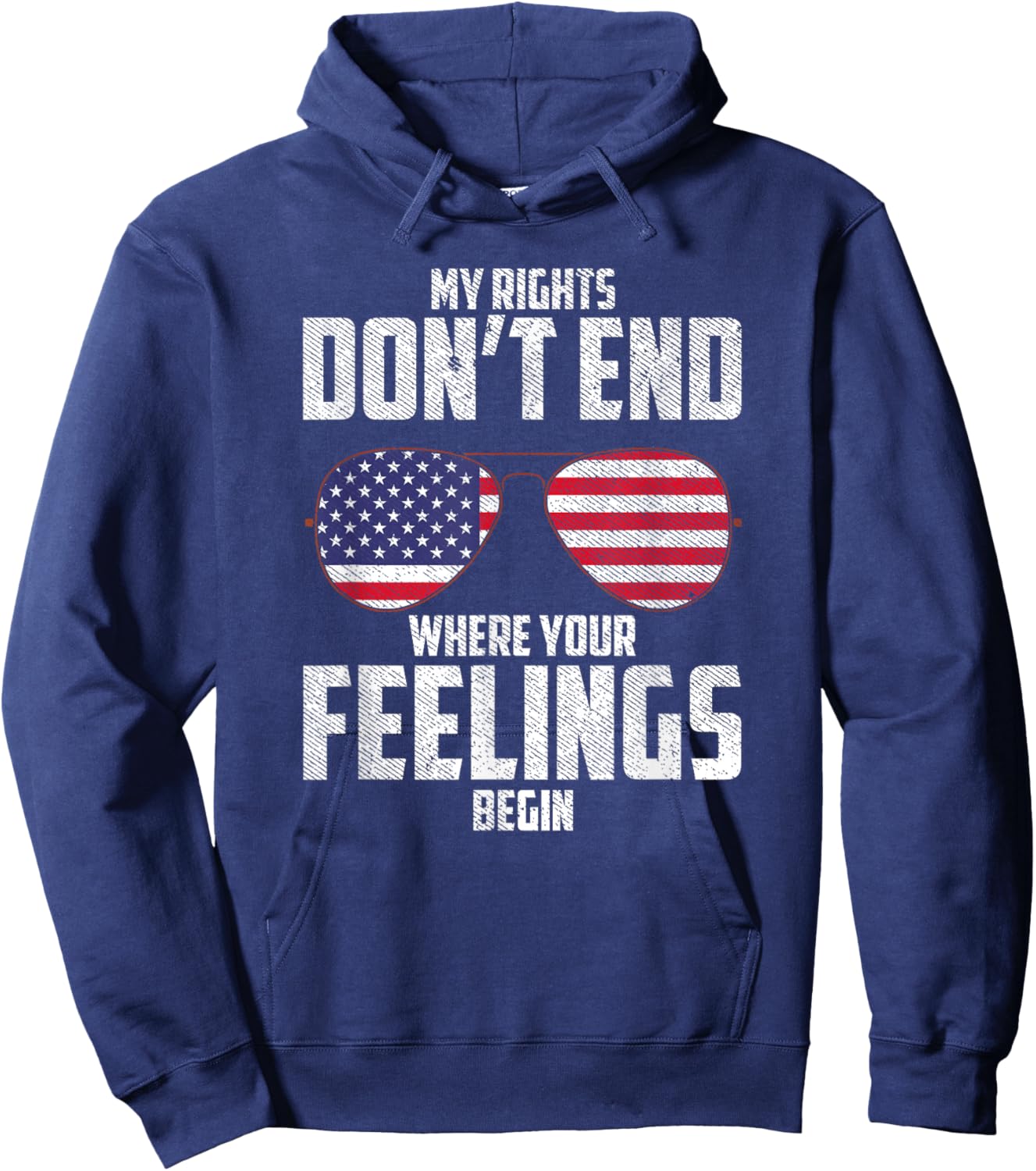 My Rights Don't End Where Your Feelings Begin Hoodie - Hoodie | Navy