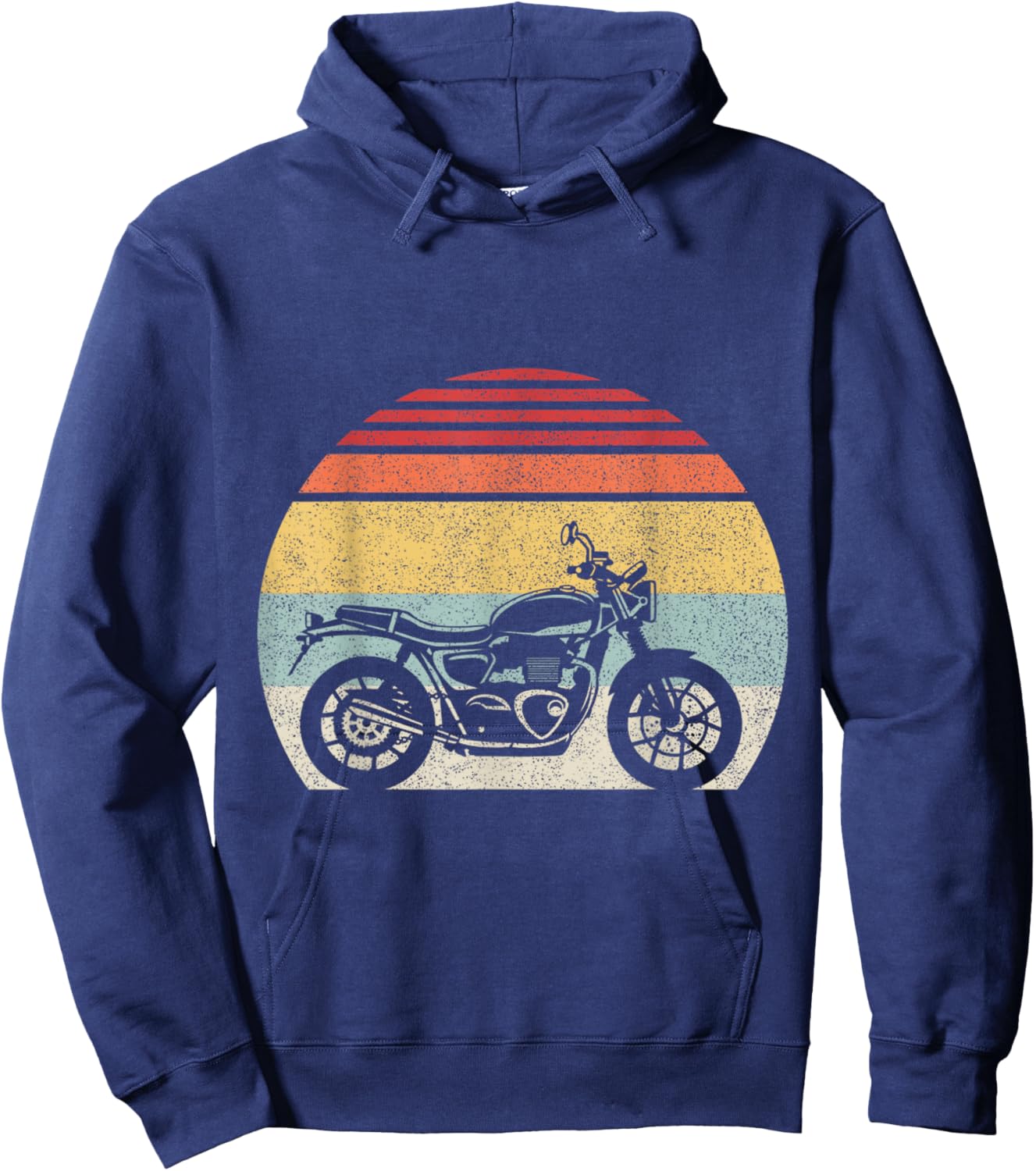 Retro Vintage Motorcycle Hoodie - Hoodie | Navy