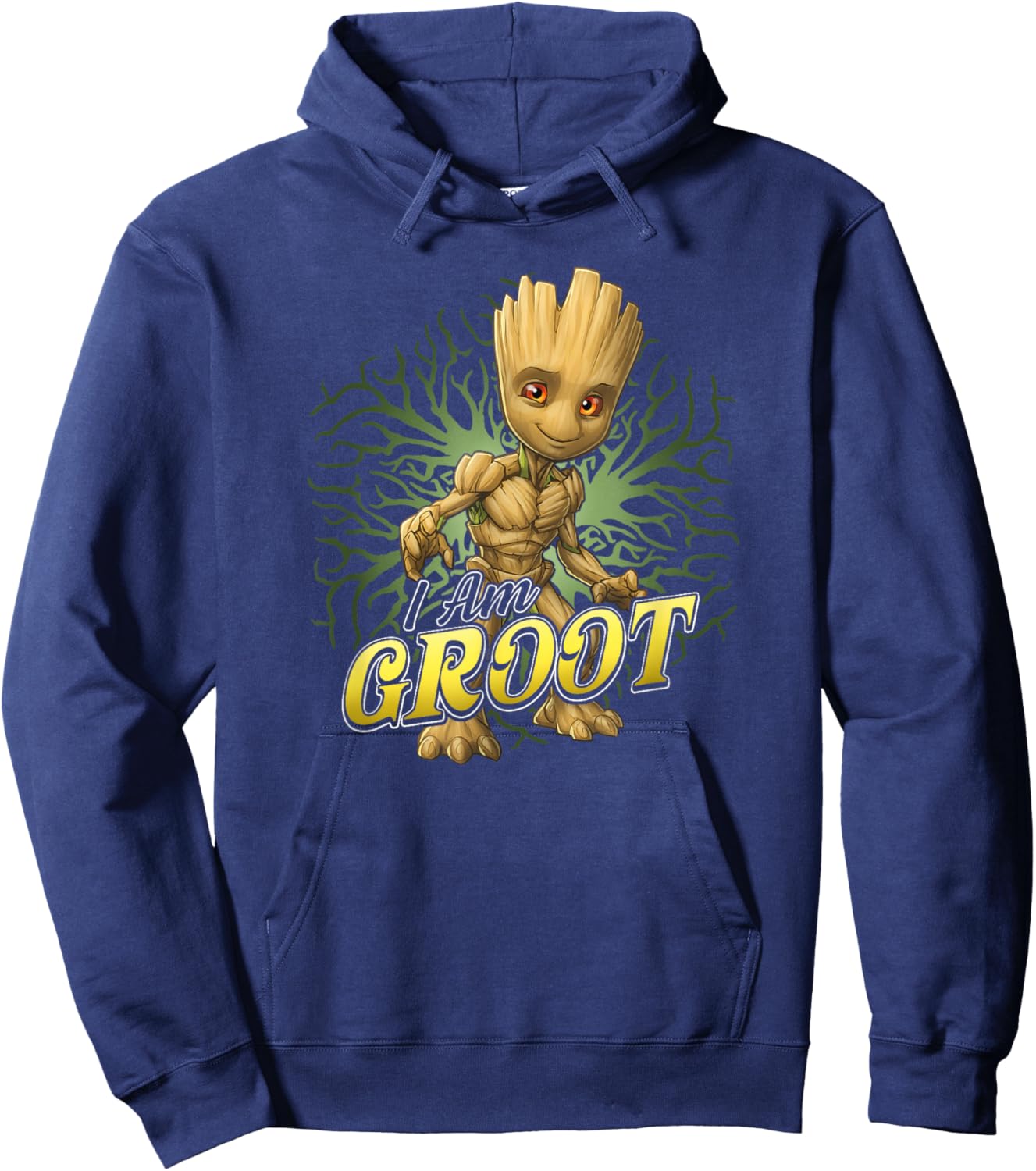 Marvel Guardians Of The Galaxy I Am Baby Groot Roots Poster Hoodie - Hoodie | Navy