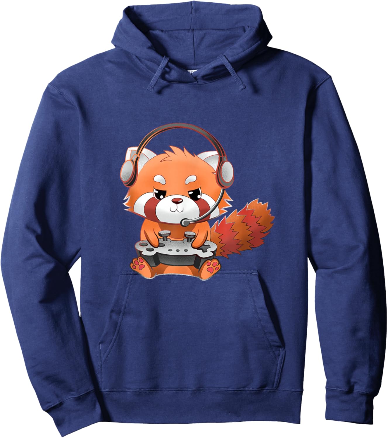 Cute Red Panda Gamer Funny Gaming Red Panda Lover Hoodie - Hoodie | Navy