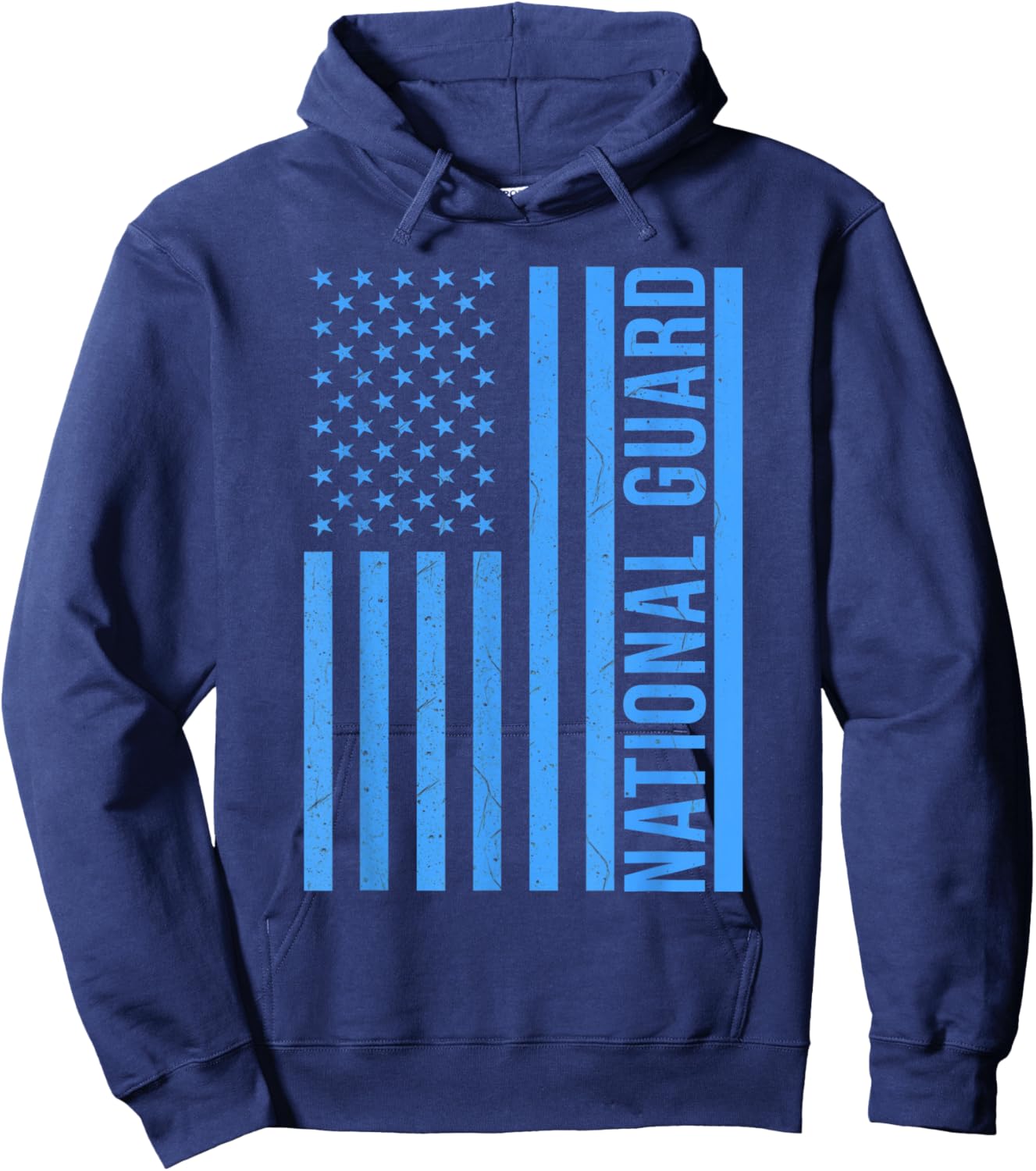National Guard Patriotic Flag Hoodie - Hoodie | Navy